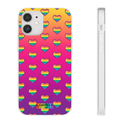 LGBTQWorldwide - ,,HERZEN" Flexible Handyhülle Accessories, Case, iPhone, iPhone Cases, Phone accessory, Phone Cases, Samsung Cases, silikon, Valentine's Day promotion lgbtq Bekleidung Accessoires unisex Zubehör