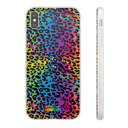 LGBTQWorldwide - ,,LEOPARD" Flexible Handyhülle Accessories, Case, iPhone, iPhone Cases, Phone accessory, Phone Cases, Samsung Cases, silikon, Valentine's Day promotion lgbtq Bekleidung Accessoires unisex Zubehör