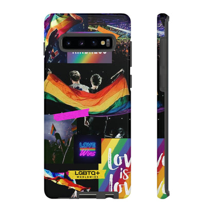 LGBTQWorldwide - ,,COMMUNITY" Doppelgehäuse Handyhülle Accessories, Glossy, iPhone Cases, Matte, Phone accessory, Phone Cases, Samsung Cases, Thermo, Valentine's Day Picks lgbtq Bekleidung Accessoires unisex Zubehör