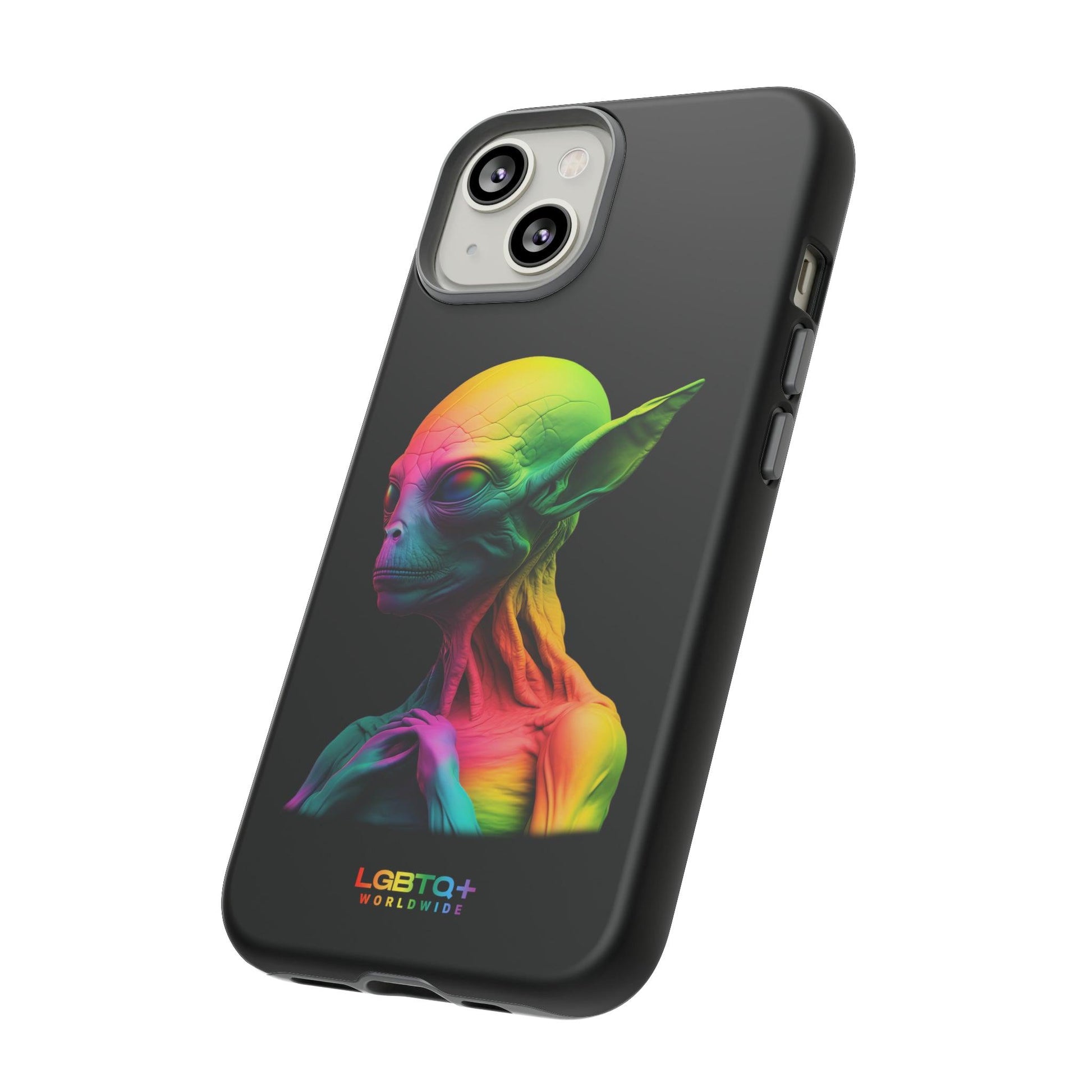 LGBTQWorldwide - ,,ALIEN" Doppelgehäuse Handyhülle Accessories, Glossy, iPhone Cases, Matte, Phone accessory, Phone Cases, Samsung Cases, tough, Valentine's Day Picks lgbtq Bekleidung Accessoires unisex Zubehör