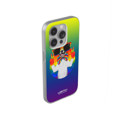 LGBTQWorldwide - ,,GLÜCKLICHER HUND" Flexible Handyhülle Accessories, Case, iPhone, iPhone Cases, Phone accessory, Phone Cases, Samsung Cases, silikon, Valentine's Day promotion lgbtq Bekleidung Accessoires unisex Zubehör