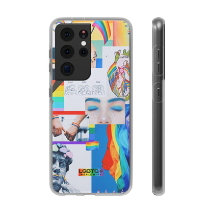 LGBTQWorldwide - ,,SEI FREI" Flexible Handyhülle Accessories, Case, iPhone, iPhone Cases, Phone accessory, Phone Cases, Samsung Cases, silikon, Valentine's Day promotion lgbtq Bekleidung Accessoires unisex Zubehör