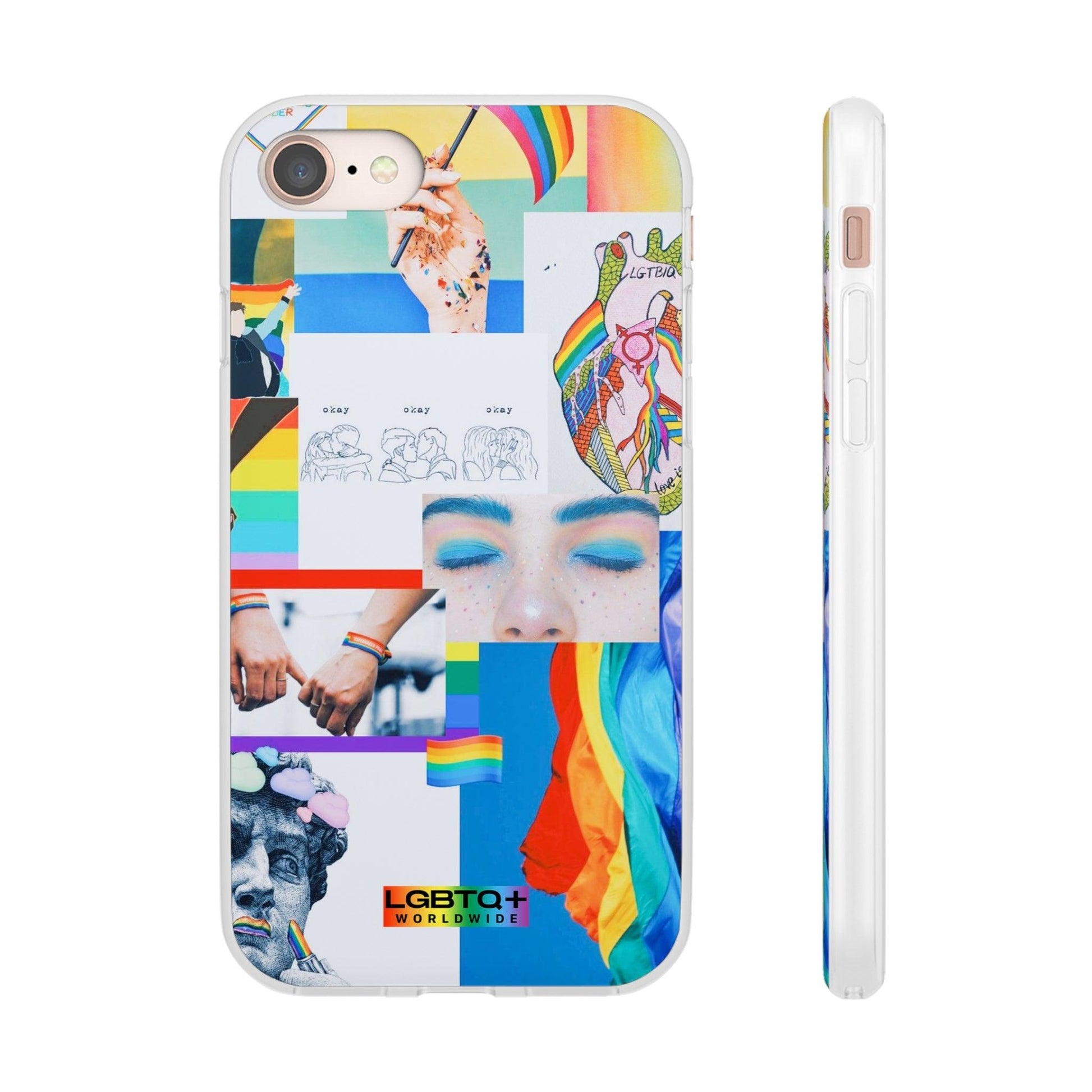 LGBTQWorldwide - ,,SEI FREI" Flexible Handyhülle Accessories, Case, iPhone, iPhone Cases, Phone accessory, Phone Cases, Samsung Cases, silikon, Valentine's Day promotion lgbtq Bekleidung Accessoires unisex Zubehör