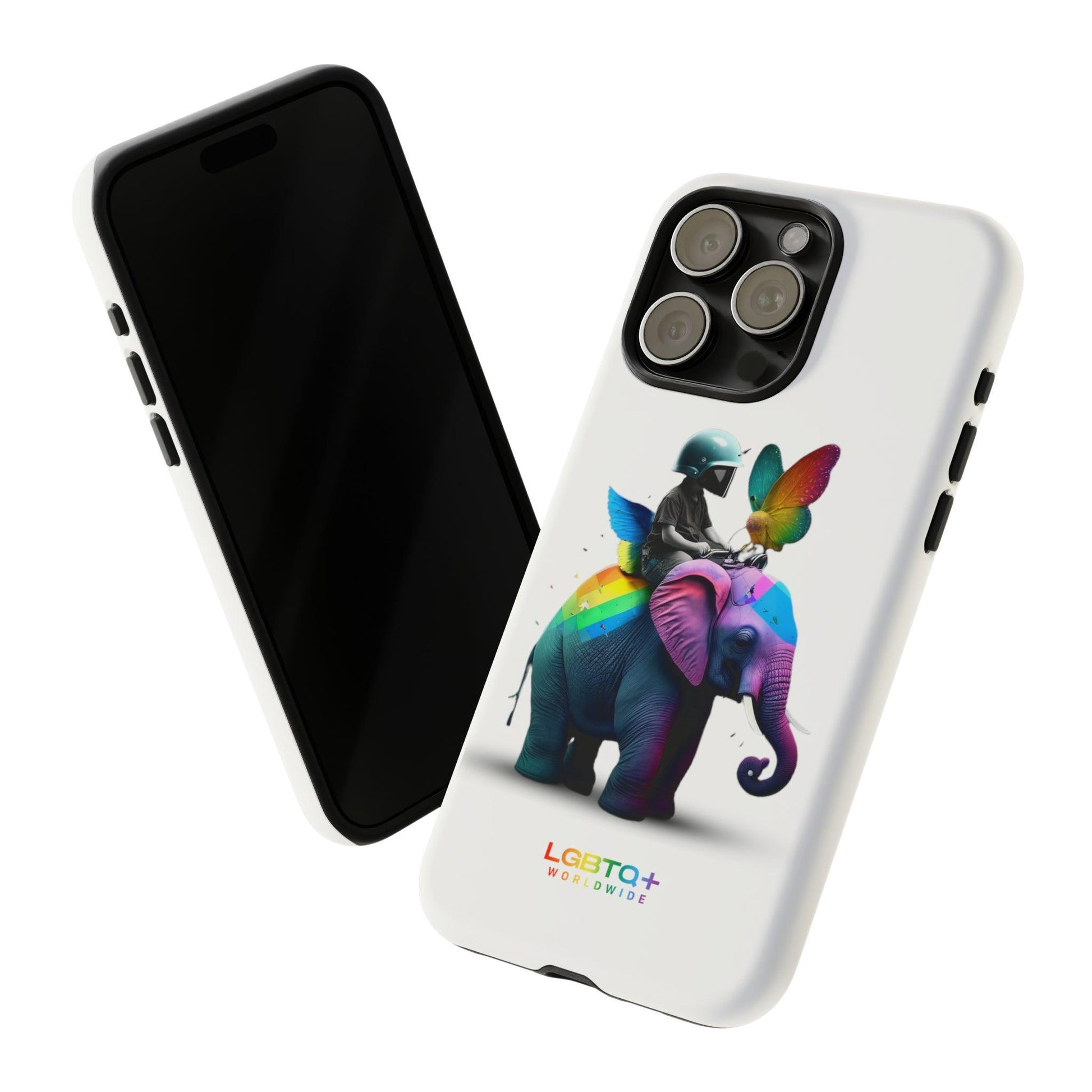 LGBTQWorldwide - ,,SCHMETTERLING" Doppelgehäuse Handyhülle Accessories, Glossy, iPhone Cases, Matte, Phone accessory, Phone Cases, Samsung Cases, tough, Valentine's Day Picks lgbtq Bekleidung Accessoires unisex Zubehör