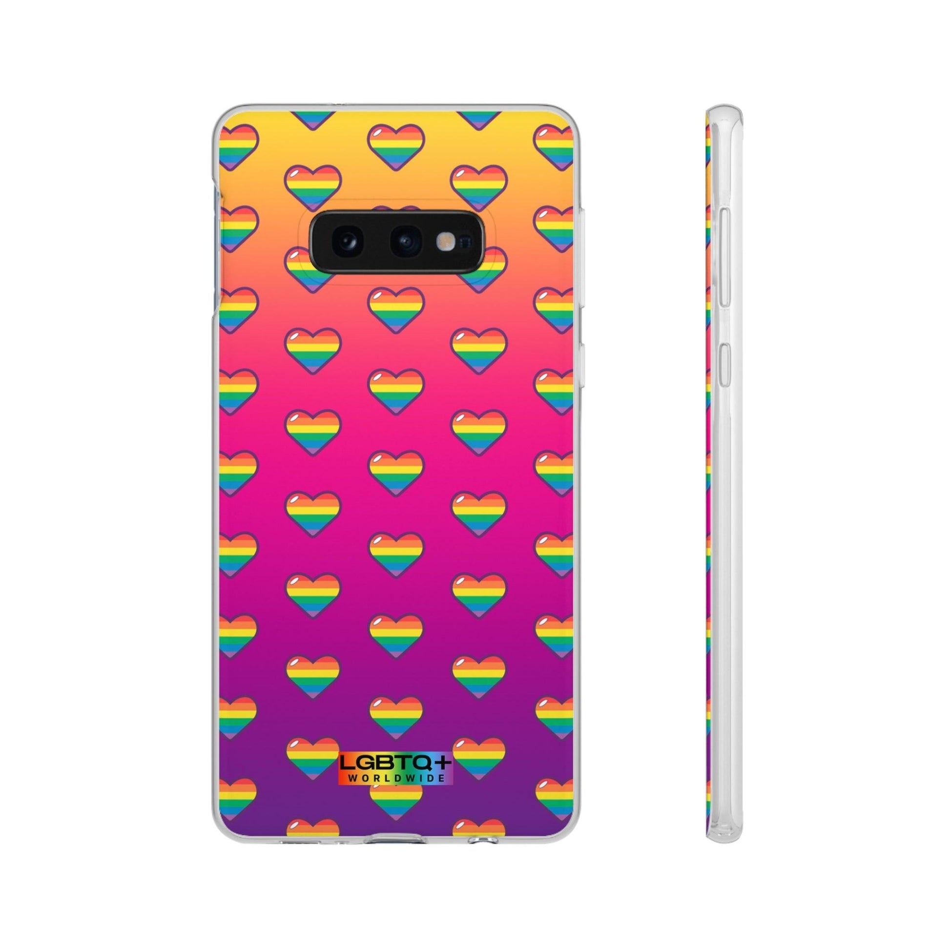 LGBTQWorldwide - ,,HERZEN" Flexible Handyhülle Accessories, Case, iPhone, iPhone Cases, Phone accessory, Phone Cases, Samsung Cases, silikon, Valentine's Day promotion lgbtq Bekleidung Accessoires unisex Zubehör