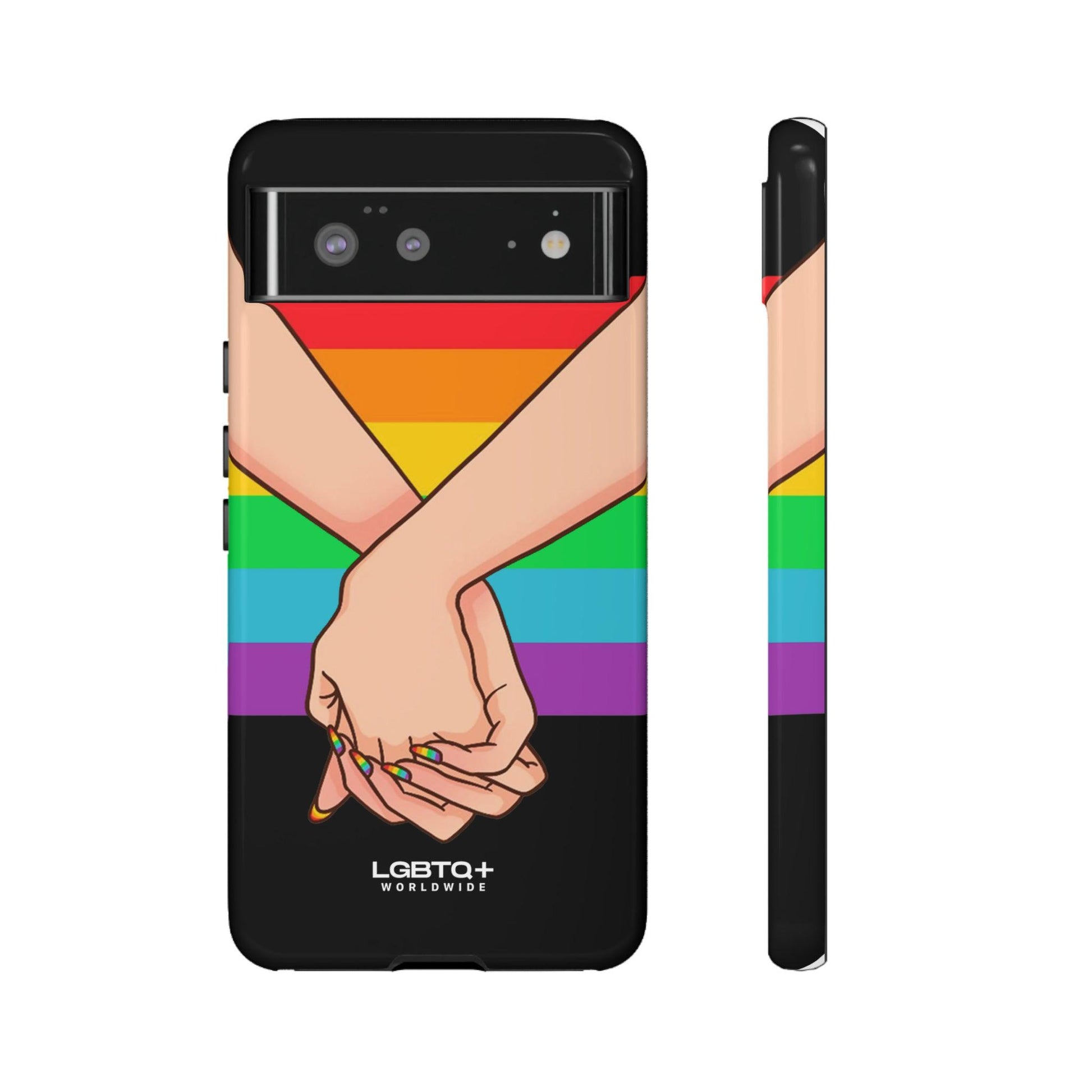 LGBTQWorldwide - ,,TOGETHER PRIDE" Doppelgehäuse Handyhülle Accessories, Glossy, iPhone Cases, Matte, Phone accessory, Phone Cases, Samsung Cases, Thermo, Valentine's Day Picks lgbtq Bekleidung Accessoires unisex Zubehör