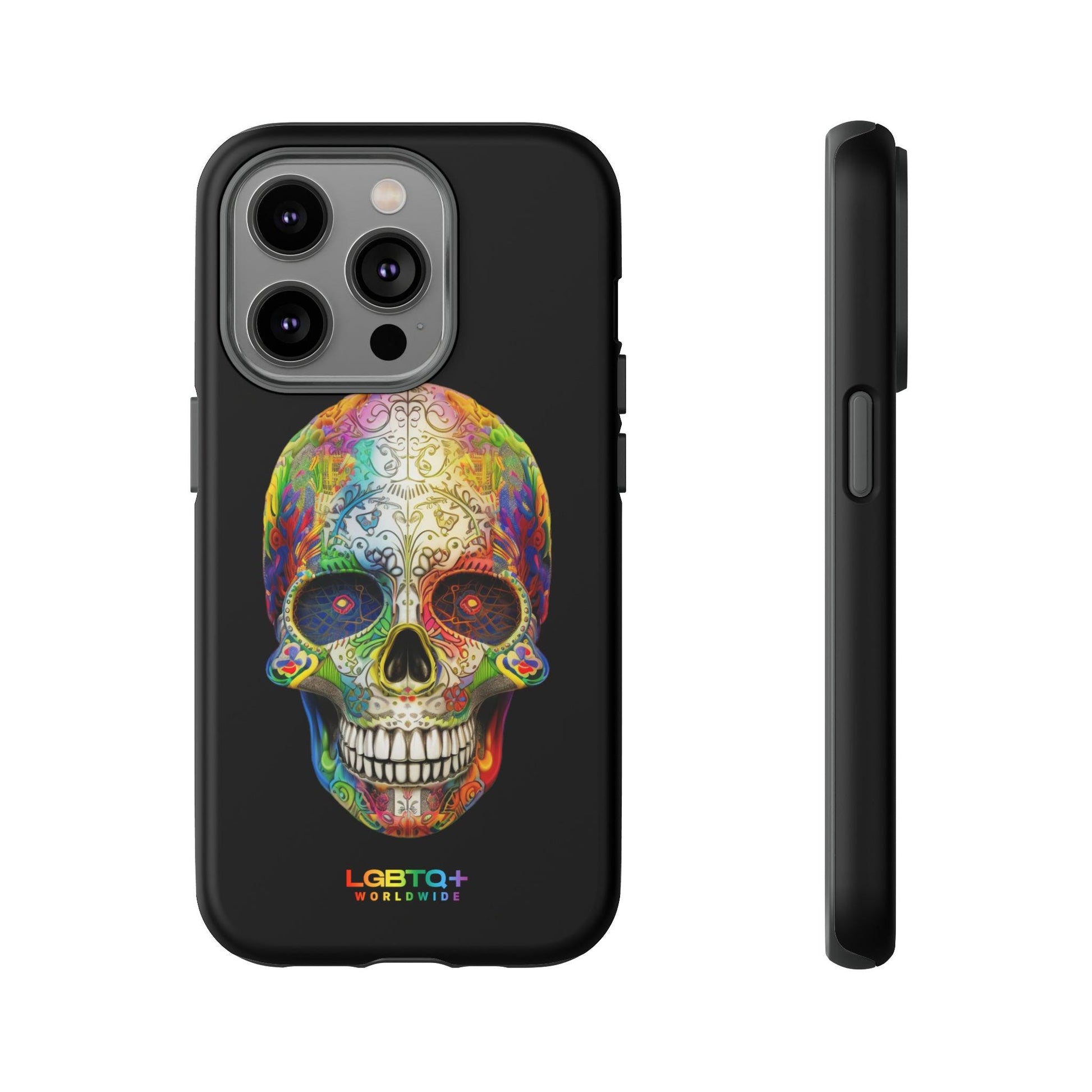 LGBTQWorldwide - ,,SKULL HEAD" Doppelgehäuse Handyhülle Accessories, Glossy, iPhone Cases, Matte, Phone accessory, Phone Cases, Samsung Cases, tough, Valentine's Day Picks lgbtq Bekleidung Accessoires unisex Zubehör