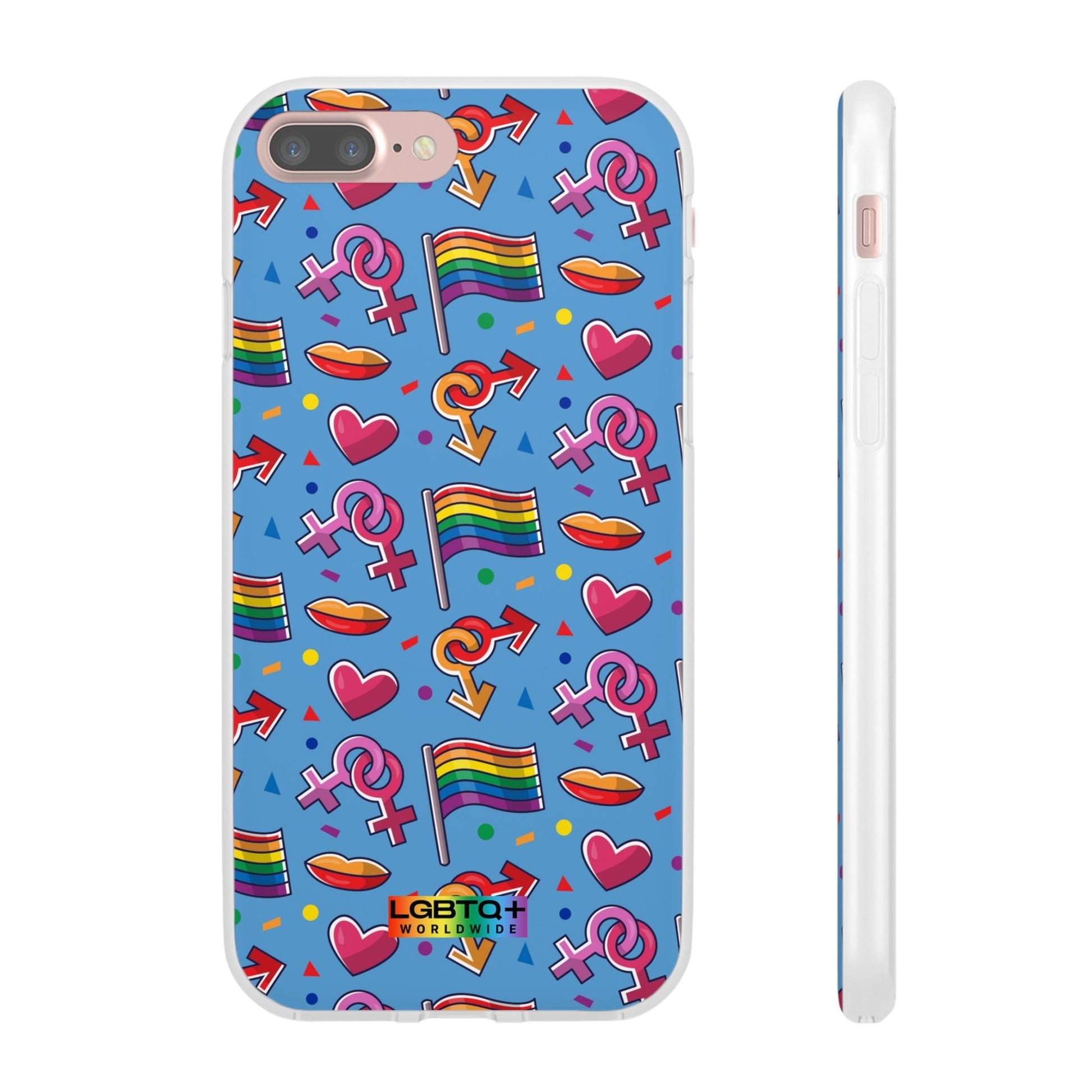 LGBTQWorldwide - ,,FLAGGEN" Flexible Handyhülle Accessories, Case, iPhone, iPhone Cases, Phone accessory, Phone Cases, Samsung Cases, silikon, Valentine's Day promotion lgbtq Bekleidung Accessoires unisex Zubehör