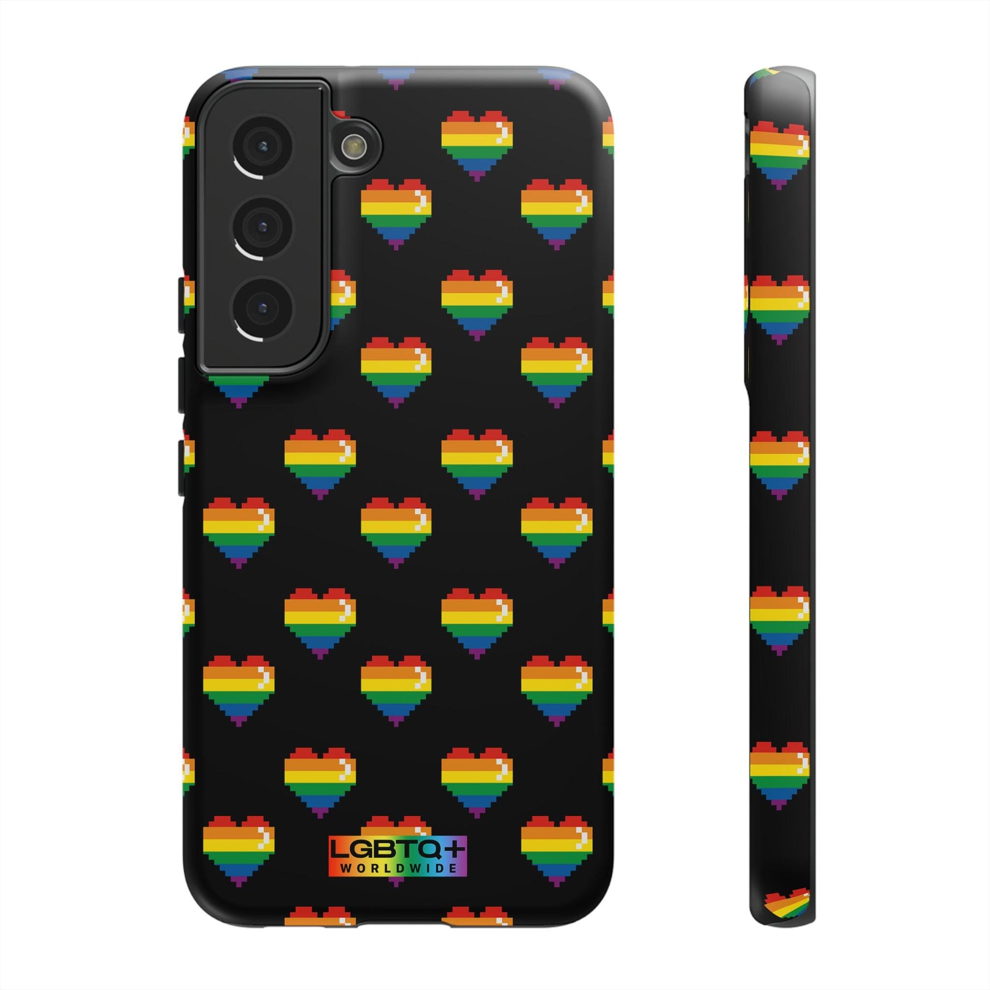 LGBTQWorldwide - ,,COMIC HERZEN" Doppelgehäuse Handyhülle Accessories, Glossy, iPhone Cases, Matte, Phone accessory, Phone Cases, Samsung Cases, Thermo, Valentine's Day Picks lgbtq Bekleidung Accessoires unisex Zubehör