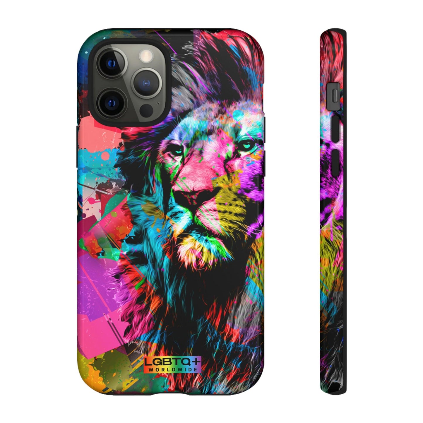 LGBTQWorldwide - ,,STARKER LÖWE" Doppelgehäuse Handyhülle Accessories, Glossy, iPhone Cases, Matte, Phone accessory, Phone Cases, Samsung Cases, Thermo, Valentine's Day Picks lgbtq Bekleidung Accessoires unisex Zubehör