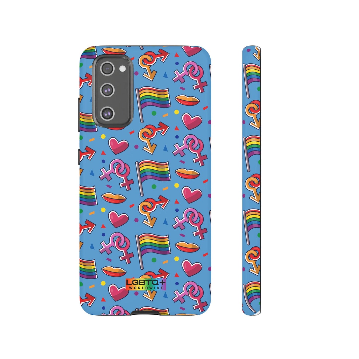 LGBTQWorldwide - ,,FÜHL DICH FREI" Doppelgehäuse Handyhülle Accessories, Glossy, iPhone Cases, Matte, Phone accessory, Phone Cases, Samsung Cases, Thermo, Valentine's Day Picks lgbtq Bekleidung Accessoires unisex Zubehör