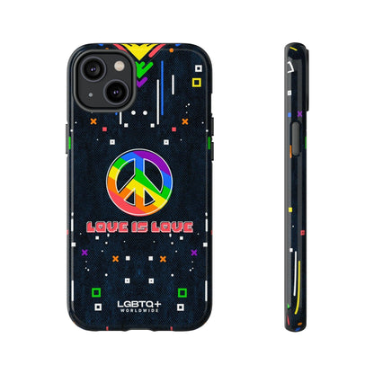 LGBTQWorldwide - ,,PEACE" Doppelgehäuse Handyhülle Accessories, Glossy, iPhone Cases, Matte, Phone accessory, Phone Cases, Samsung Cases, Thermo, Valentine's Day Picks lgbtq Bekleidung Accessoires unisex Zubehör