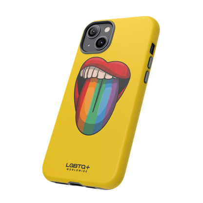 LGBTQWorldwide - ,,ZUNGE" Doppelgehäuse Handyhülle Accessories, Glossy, iPhone Cases, Matte, Phone accessory, Phone Cases, Samsung Cases, Thermo, Valentine's Day Picks lgbtq Bekleidung Accessoires unisex Zubehör