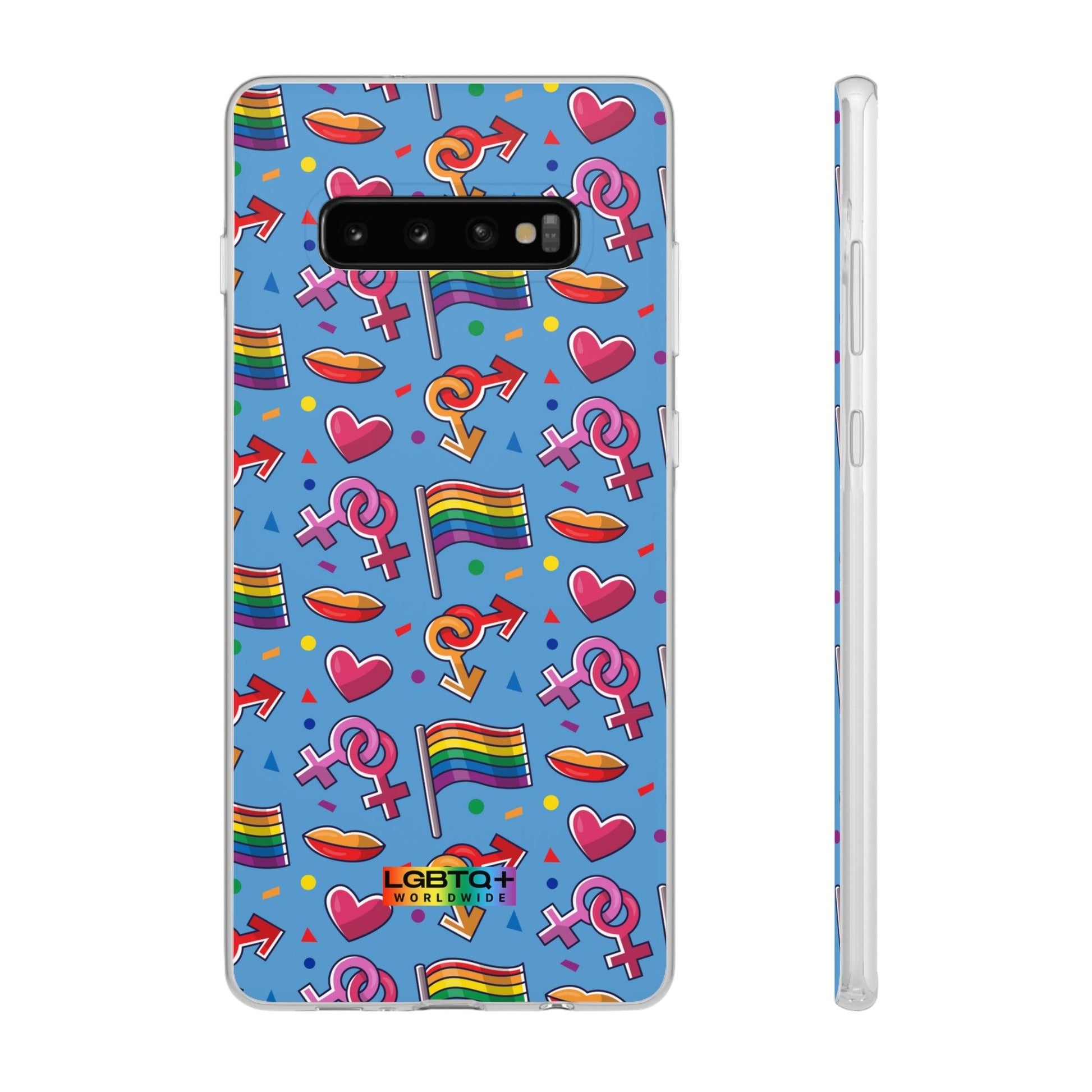 LGBTQWorldwide - ,,FLAGGEN" Flexible Handyhülle Accessories, Case, iPhone, iPhone Cases, Phone accessory, Phone Cases, Samsung Cases, silikon, Valentine's Day promotion lgbtq Bekleidung Accessoires unisex Zubehör