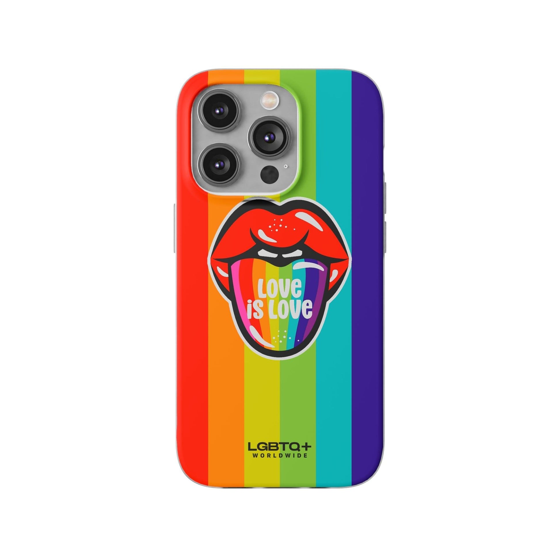 LGBTQWorldwide - ,,LIEBES ZUNGE" Flexible Handyhülle Accessories, Case, iPhone, iPhone Cases, Phone accessory, Phone Cases, Samsung Cases, silikon, Valentine's Day promotion lgbtq Bekleidung Accessoires unisex Zubehör