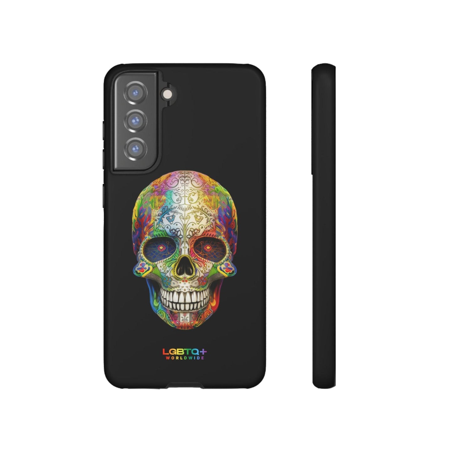 LGBTQWorldwide - ,,SKULL HEAD" Doppelgehäuse Handyhülle Accessories, Glossy, iPhone Cases, Matte, Phone accessory, Phone Cases, Samsung Cases, tough, Valentine's Day Picks lgbtq Bekleidung Accessoires unisex Zubehör