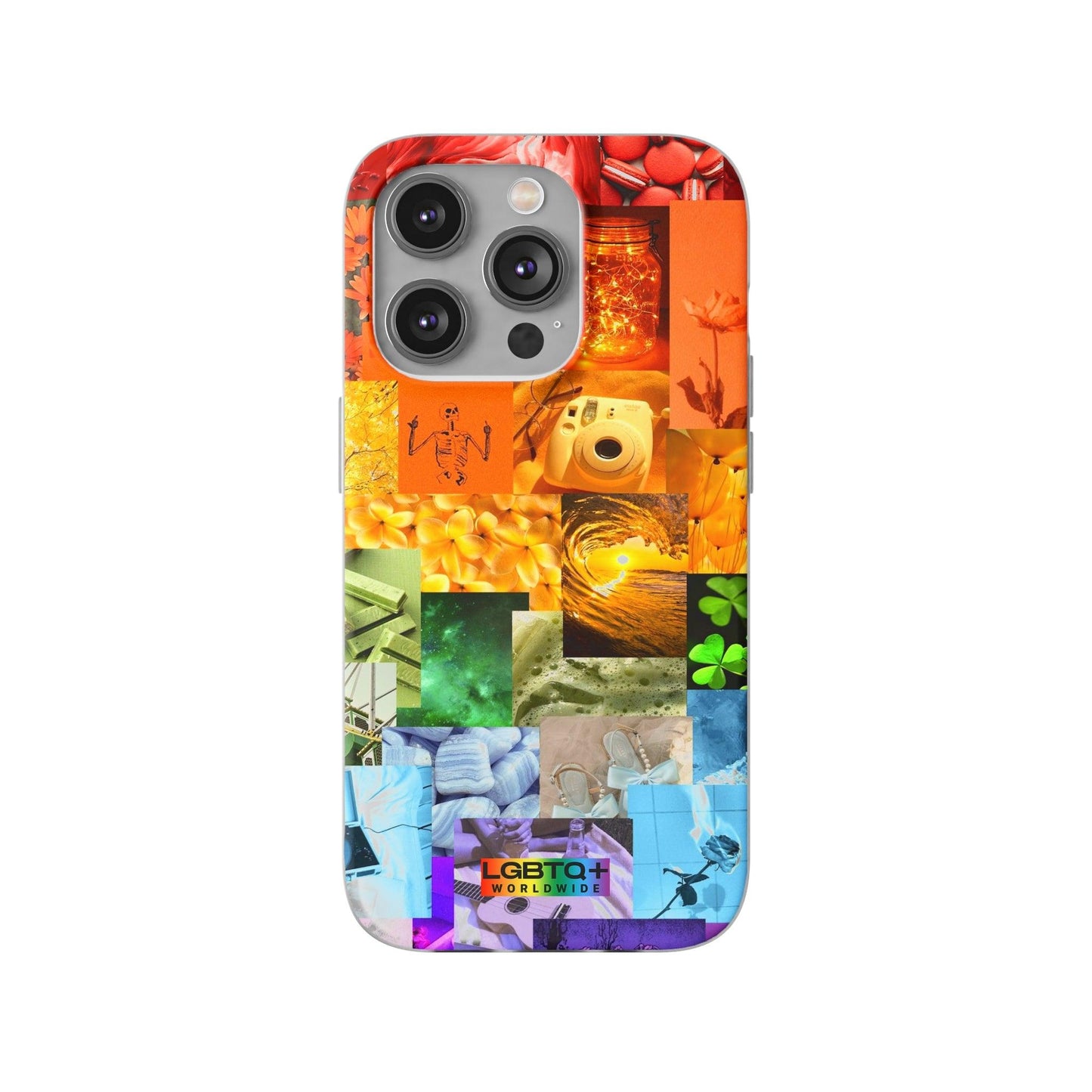 LGBTQWorldwide - ,,GLÜCKLICHKEIT" Flexible Handyhülle Accessories, Case, iPhone, iPhone Cases, Phone accessory, Phone Cases, Samsung Cases, silikon, Valentine's Day promotion lgbtq Bekleidung Accessoires unisex Zubehör