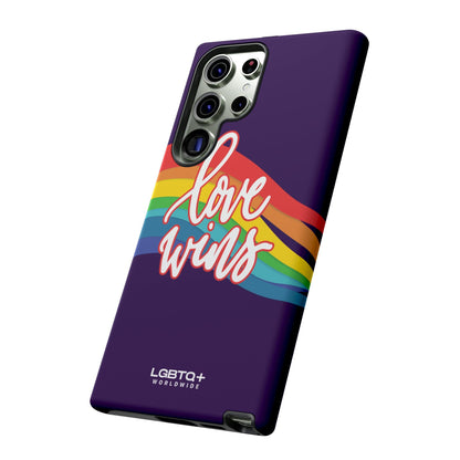 LGBTQWorldwide - ,,LIEBE GEWINNT" Doppelgehäuse Handyhülle Accessories, Glossy, iPhone Cases, Matte, Phone accessory, Phone Cases, Samsung Cases, Thermo, Valentine's Day Picks lgbtq Bekleidung Accessoires unisex Zubehör