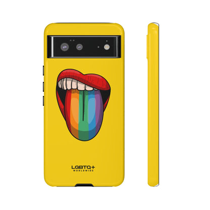 LGBTQWorldwide - ,,ZUNGE" Doppelgehäuse Handyhülle Accessories, Glossy, iPhone Cases, Matte, Phone accessory, Phone Cases, Samsung Cases, Thermo, Valentine's Day Picks lgbtq Bekleidung Accessoires unisex Zubehör