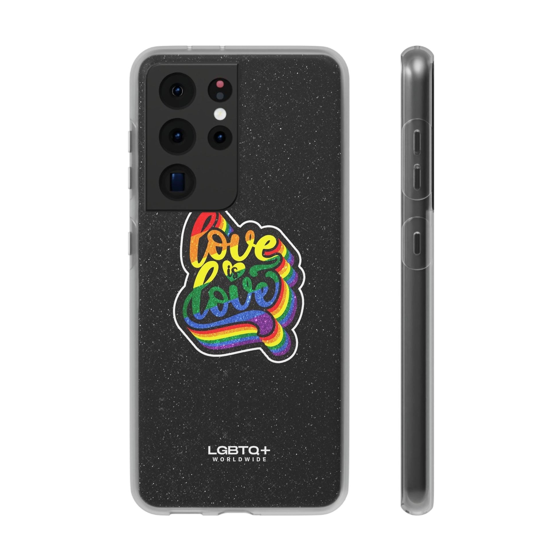 LGBTQWorldwide - ,,LIEBE IST LIEBE" Flexible Handyhülle Accessories, Case, iPhone, iPhone Cases, Phone accessory, Phone Cases, Samsung Cases, Valentine's Day promotion lgbtq Bekleidung Accessoires unisex Zubehör