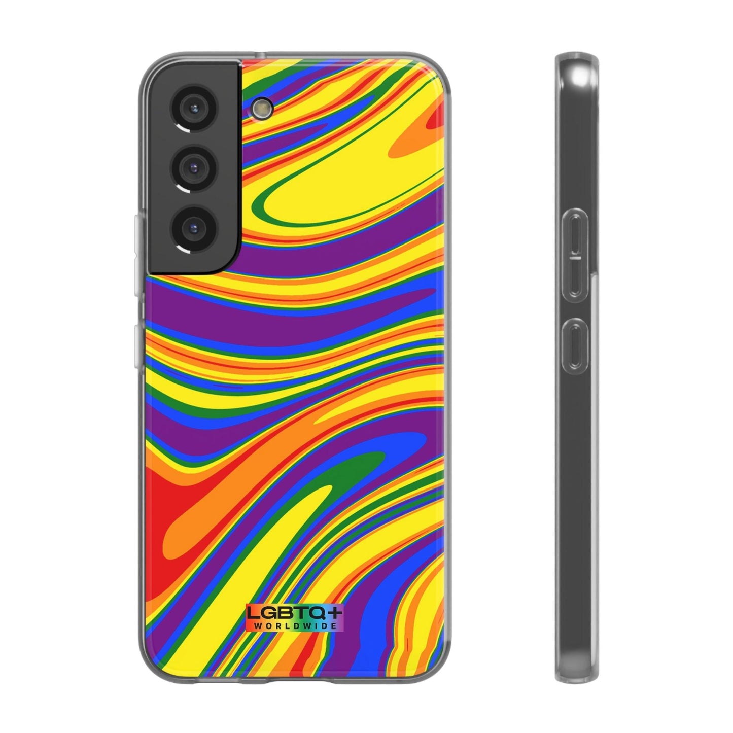 LGBTQWorldwide - ,,FARBEN" Flexible Handyhülle Accessories, Case, iPhone, iPhone Cases, Phone accessory, Phone Cases, Samsung Cases, silikon, Valentine's Day promotion lgbtq Bekleidung Accessoires unisex Zubehör