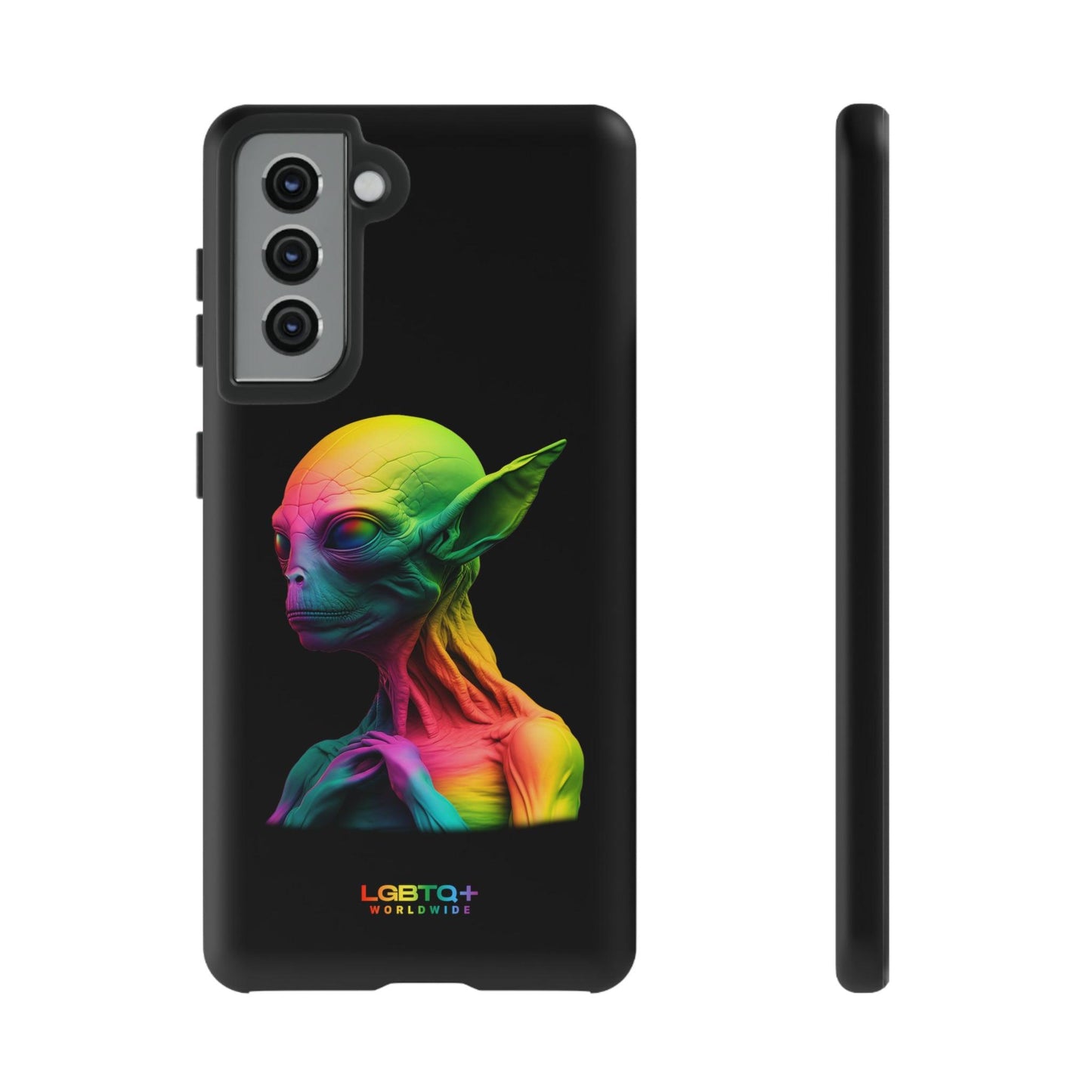 LGBTQWorldwide - ,,ALIEN" Doppelgehäuse Handyhülle Accessories, Glossy, iPhone Cases, Matte, Phone accessory, Phone Cases, Samsung Cases, tough, Valentine's Day Picks lgbtq Bekleidung Accessoires unisex Zubehör