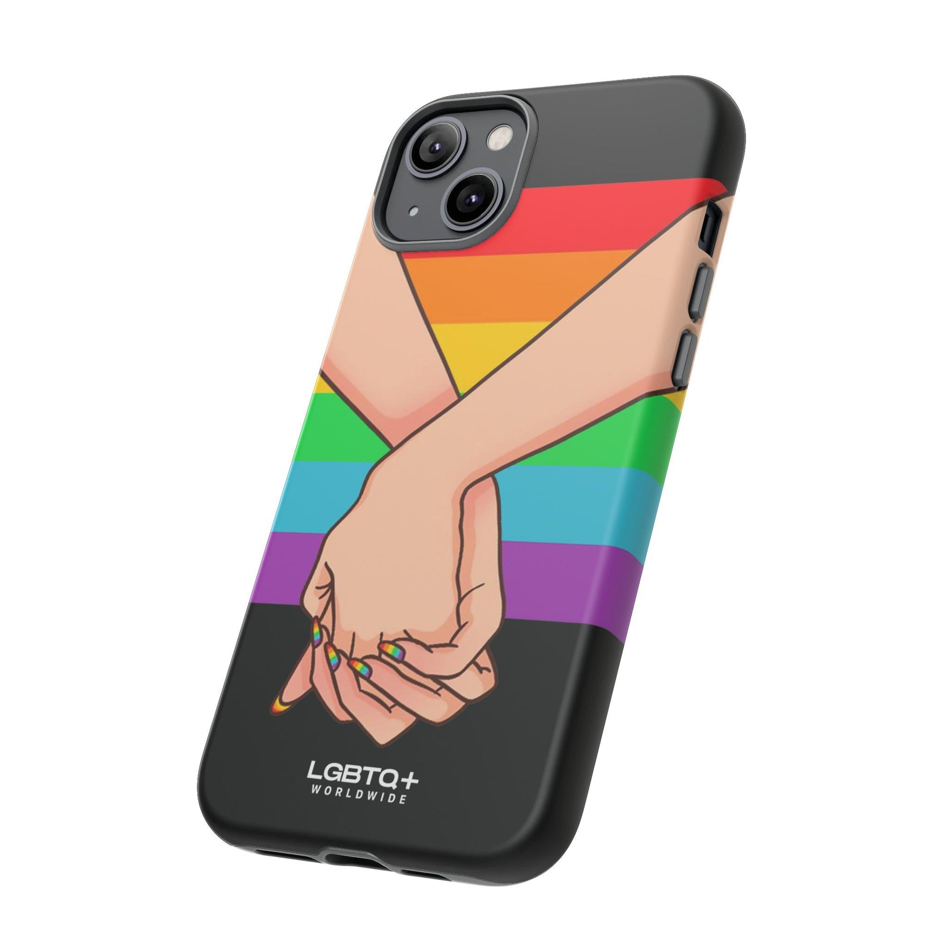 LGBTQWorldwide - ,,TOGETHER PRIDE" Doppelgehäuse Handyhülle Accessories, Glossy, iPhone Cases, Matte, Phone accessory, Phone Cases, Samsung Cases, Thermo, Valentine's Day Picks lgbtq Bekleidung Accessoires unisex Zubehör