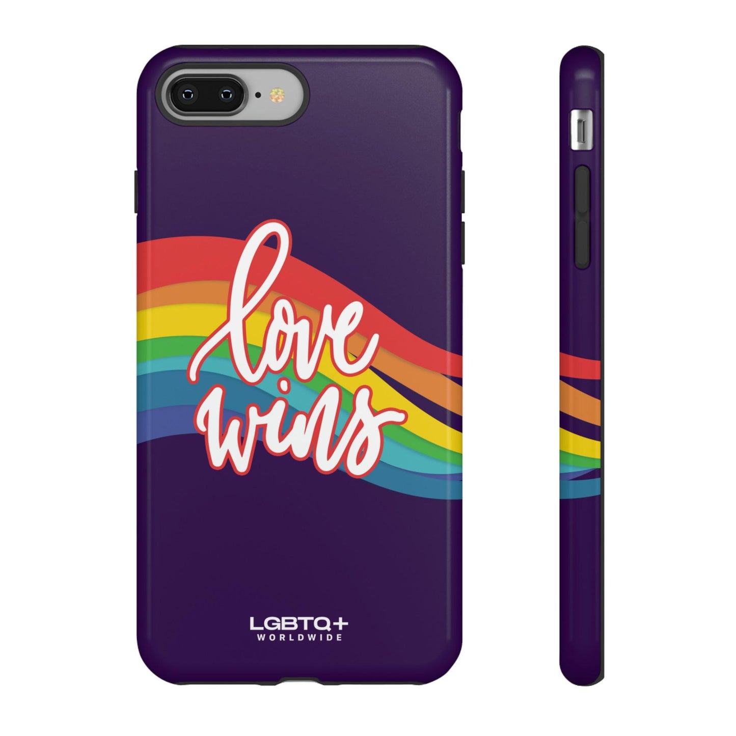 LGBTQWorldwide - ,,LIEBE GEWINNT" Doppelgehäuse Handyhülle Accessories, Glossy, iPhone Cases, Matte, Phone accessory, Phone Cases, Samsung Cases, Thermo, Valentine's Day Picks lgbtq Bekleidung Accessoires unisex Zubehör