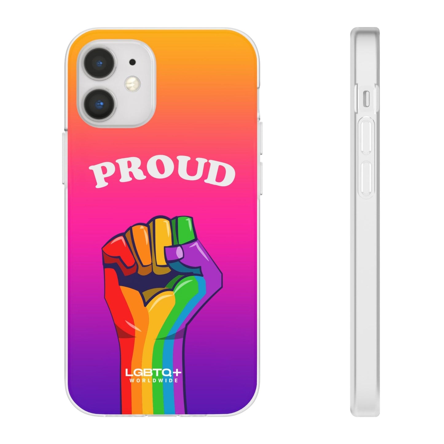 LGBTQWorldwide - ,,GLÜCKLICH" Flexible Handyhülle Accessories, Case, iPhone, iPhone Cases, Phone accessory, Phone Cases, Samsung Cases, silikon, Valentine's Day promotion lgbtq Bekleidung Accessoires unisex Zubehör