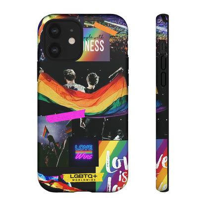 LGBTQWorldwide - ,,COMMUNITY" Doppelgehäuse Handyhülle Accessories, Glossy, iPhone Cases, Matte, Phone accessory, Phone Cases, Samsung Cases, Thermo, Valentine's Day Picks lgbtq Bekleidung Accessoires unisex Zubehör