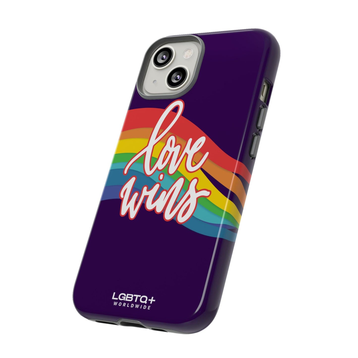 LGBTQWorldwide - ,,LIEBE GEWINNT" Doppelgehäuse Handyhülle Accessories, Glossy, iPhone Cases, Matte, Phone accessory, Phone Cases, Samsung Cases, Thermo, Valentine's Day Picks lgbtq Bekleidung Accessoires unisex Zubehör