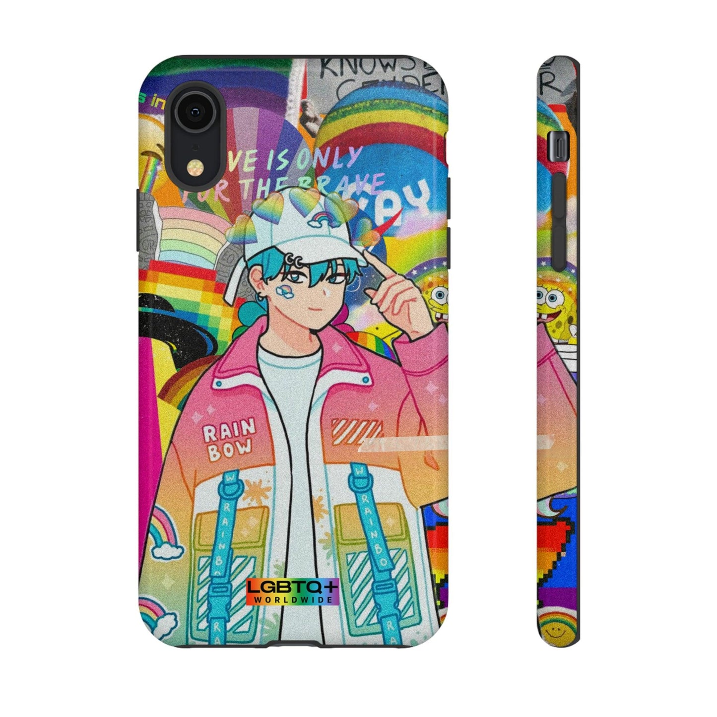 LGBTQWorldwide - ,,REGENBOGEN JUNGE" Doppelgehäuse Handyhülle Accessories, Glossy, iPhone Cases, Matte, Phone accessory, Phone Cases, Samsung Cases, Thermo, Valentine's Day Picks lgbtq Bekleidung Accessoires unisex Zubehör