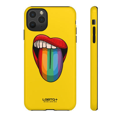 LGBTQWorldwide - ,,ZUNGE" Doppelgehäuse Handyhülle Accessories, Glossy, iPhone Cases, Matte, Phone accessory, Phone Cases, Samsung Cases, Thermo, Valentine's Day Picks lgbtq Bekleidung Accessoires unisex Zubehör