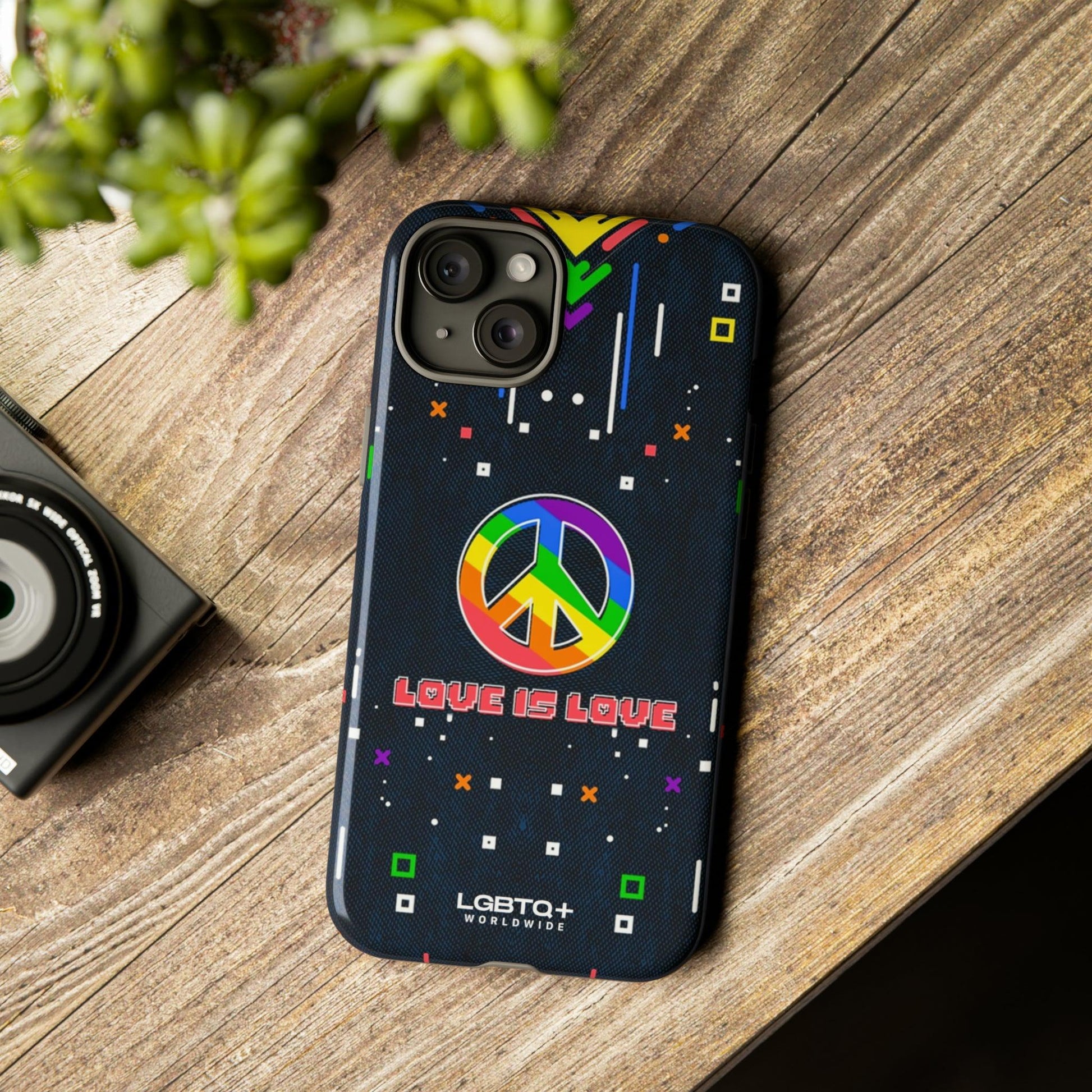 LGBTQWorldwide - ,,PEACE" Doppelgehäuse Handyhülle Accessories, Glossy, iPhone Cases, Matte, Phone accessory, Phone Cases, Samsung Cases, Thermo, Valentine's Day Picks lgbtq Bekleidung Accessoires unisex Zubehör