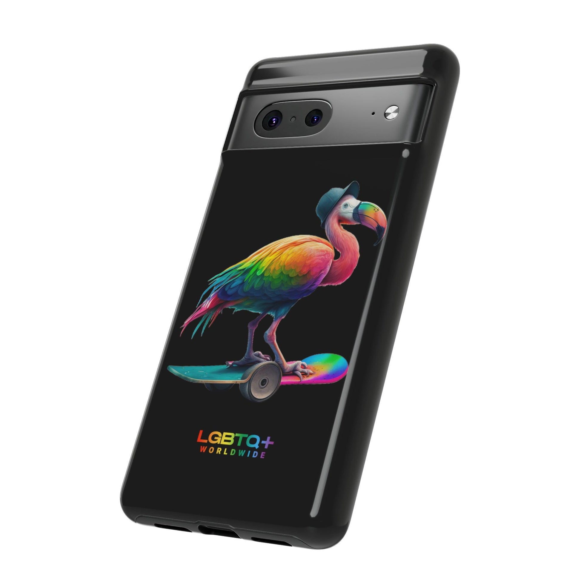 LGBTQWorldwide - ,,FLAMINGO" Doppelgehäuse Handyhülle Accessories, Glossy, iPhone Cases, Matte, Phone accessory, Phone Cases, Samsung Cases, tough, Valentine's Day Picks lgbtq Bekleidung Accessoires unisex Zubehör