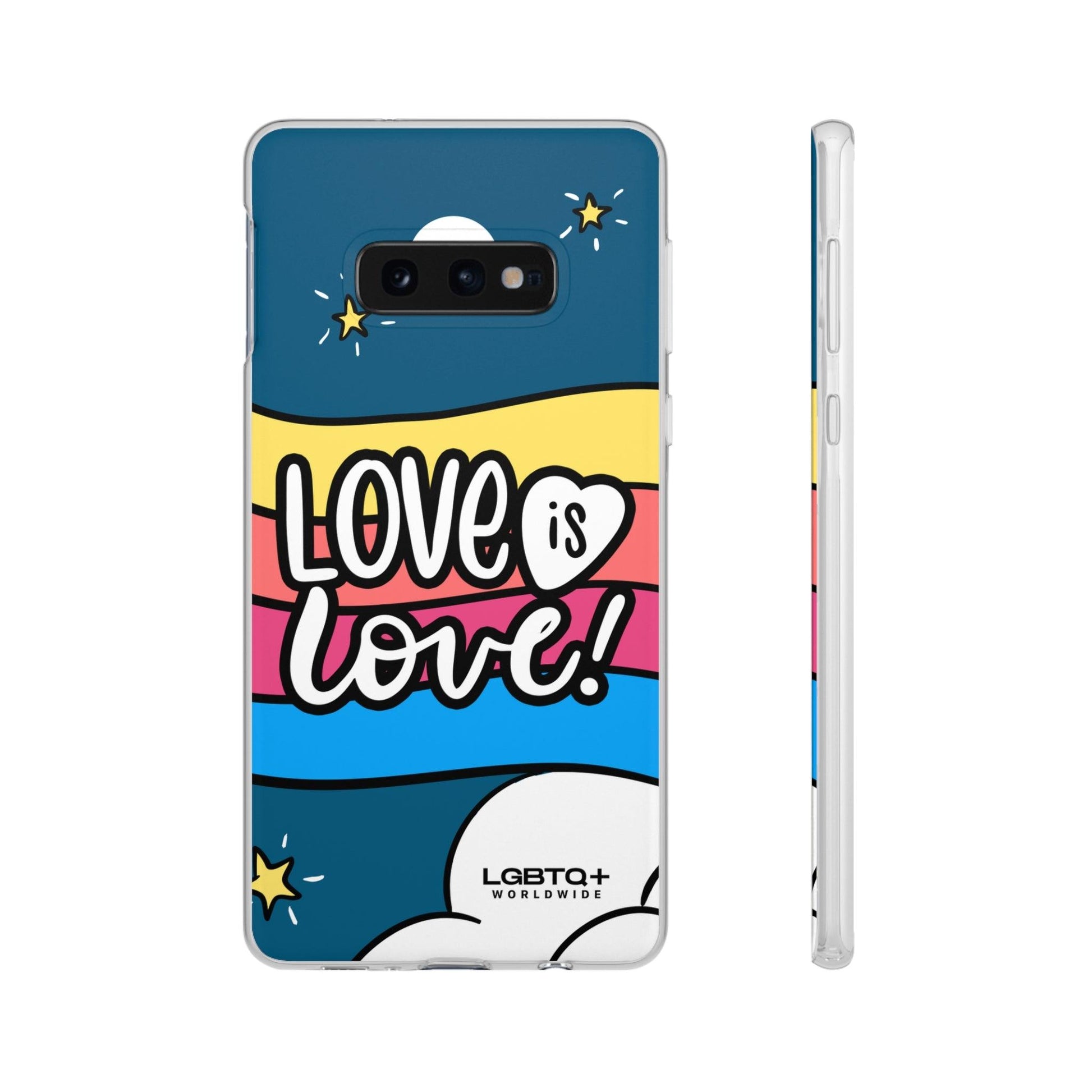 LGBTQWorldwide - ,,LIEBES WOLKE" Flexible Handyhülle Accessories, Case, iPhone, iPhone Cases, Phone accessory, Phone Cases, Samsung Cases, silikon, Valentine's Day promotion lgbtq Bekleidung Accessoires unisex Zubehör