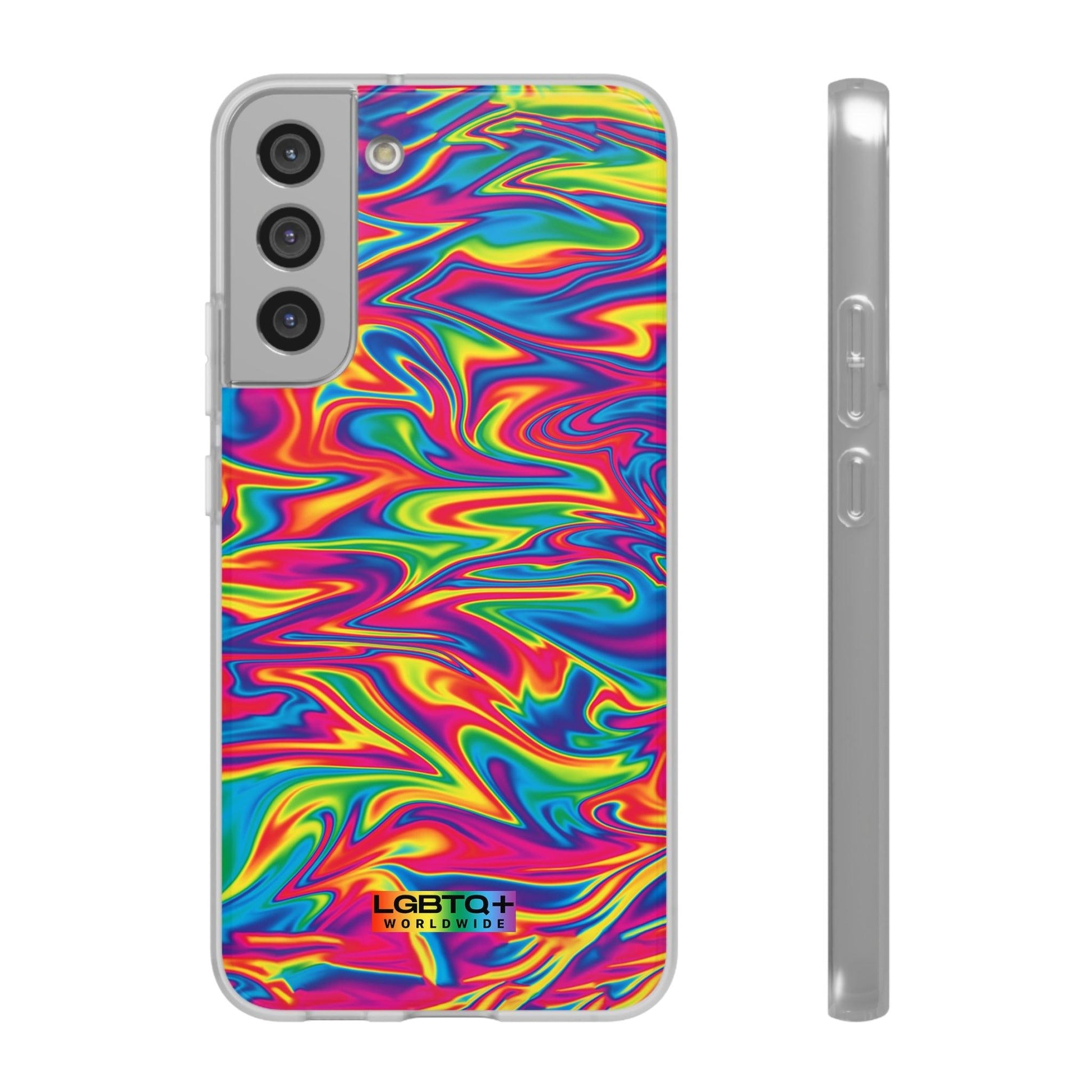 LGBTQWorldwide - ,,ABSTRACT" Flexible Handyhülle Accessories, Case, iPhone, iPhone Cases, Phone accessory, Phone Cases, Samsung Cases, silikon, Valentine's Day promotion lgbtq Bekleidung Accessoires unisex Zubehör