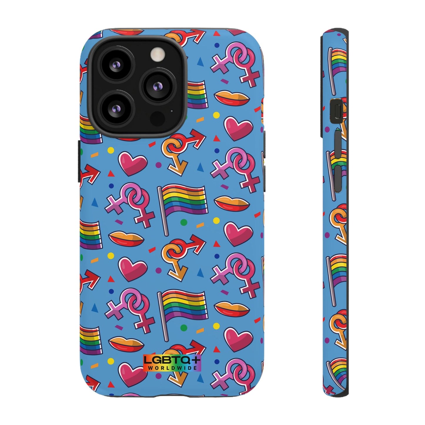 LGBTQWorldwide - ,,FÜHL DICH FREI" Doppelgehäuse Handyhülle Accessories, Glossy, iPhone Cases, Matte, Phone accessory, Phone Cases, Samsung Cases, Thermo, Valentine's Day Picks lgbtq Bekleidung Accessoires unisex Zubehör