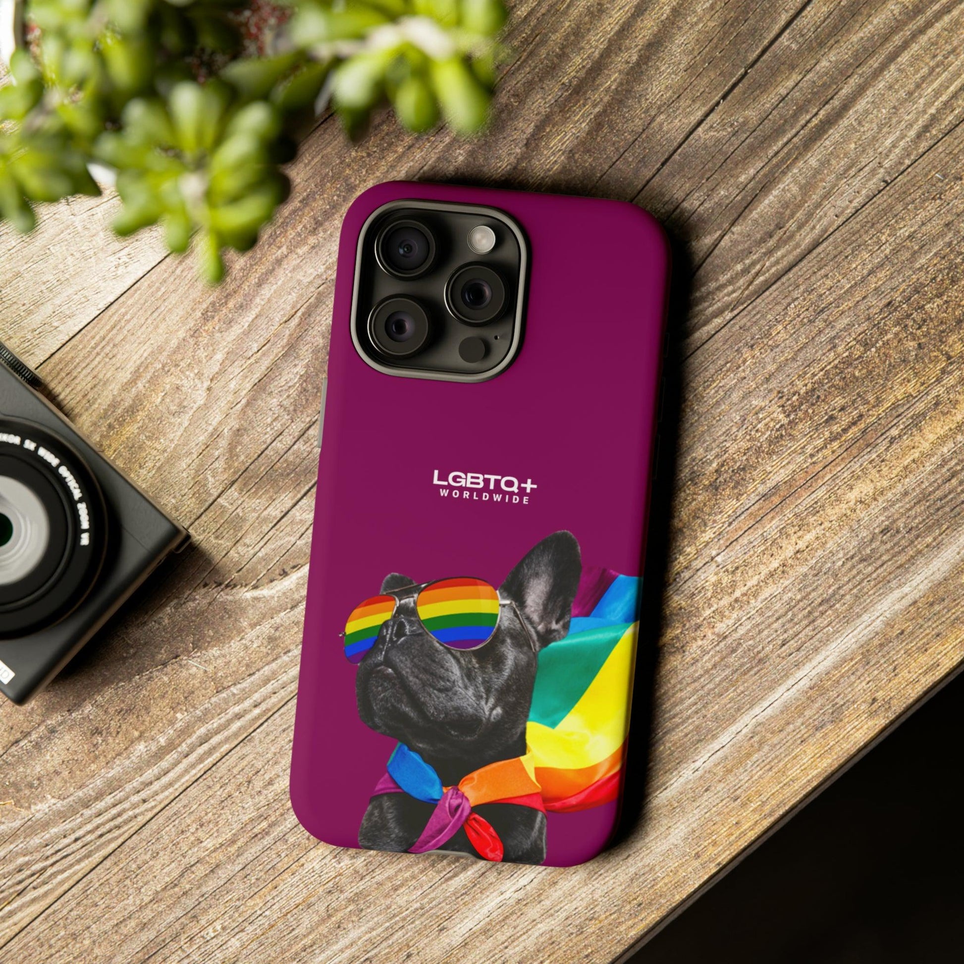 LGBTQWorldwide - ,,GLÜCKLICHER HUND" Doppelgehäuse Handyhülle Accessories, Glossy, iPhone Cases, Matte, Phone accessory, Phone Cases, Samsung Cases, Thermo, Valentine's Day Picks lgbtq Bekleidung Accessoires unisex Zubehör