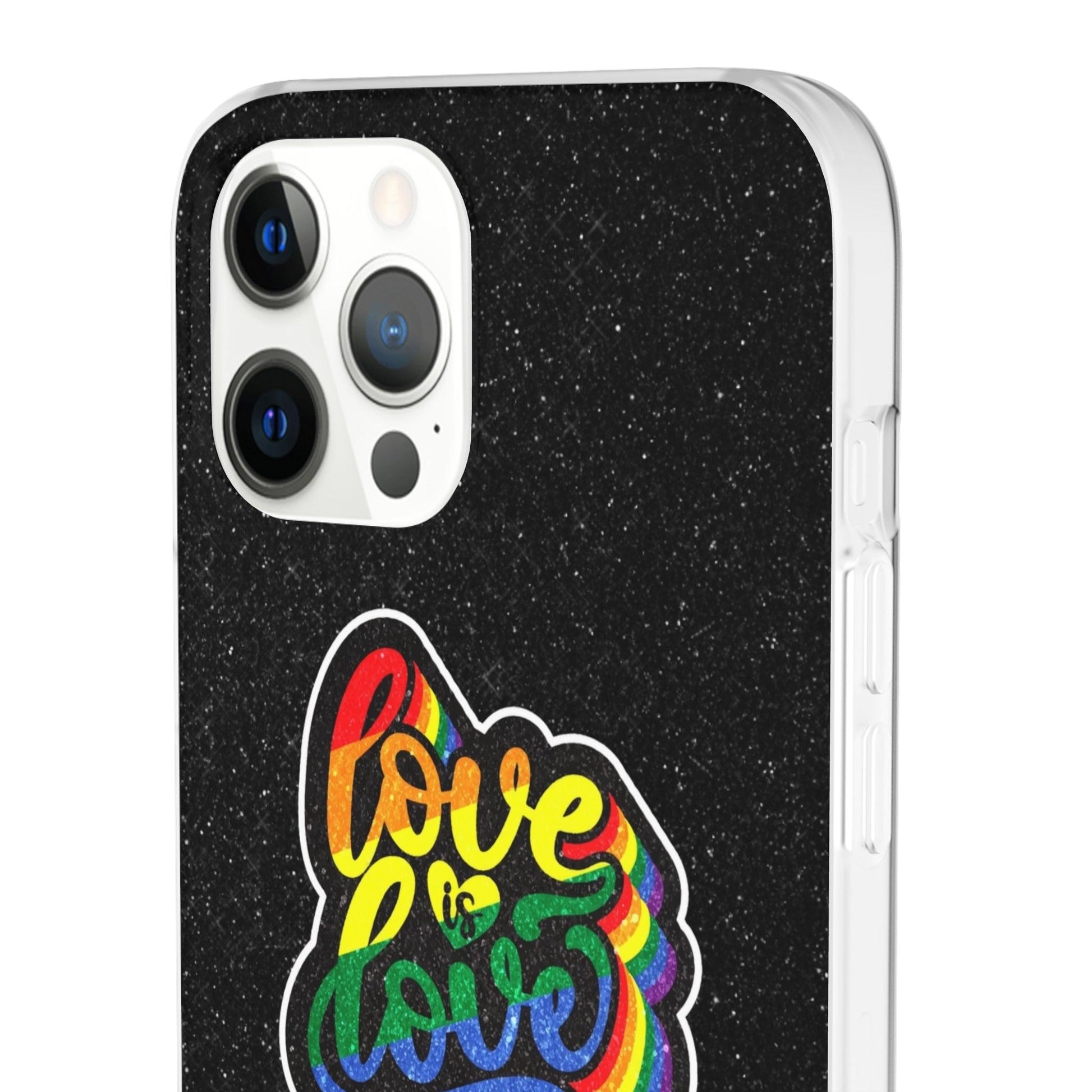 LGBTQWorldwide - ,,LIEBE IST LIEBE" Flexible Handyhülle Accessories, Case, iPhone, iPhone Cases, Phone accessory, Phone Cases, Samsung Cases, Valentine's Day promotion lgbtq Bekleidung Accessoires unisex Zubehör