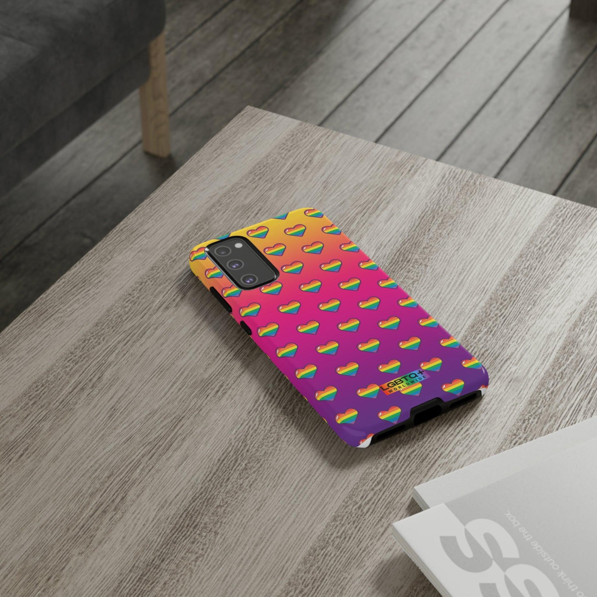 LGBTQWorldwide - ,,HERZ" Doppelgehäuse Handyhülle Accessories, Glossy, iPhone Cases, Matte, Phone accessory, Phone Cases, Samsung Cases, Thermo, Valentine's Day Picks lgbtq Bekleidung Accessoires unisex Zubehör