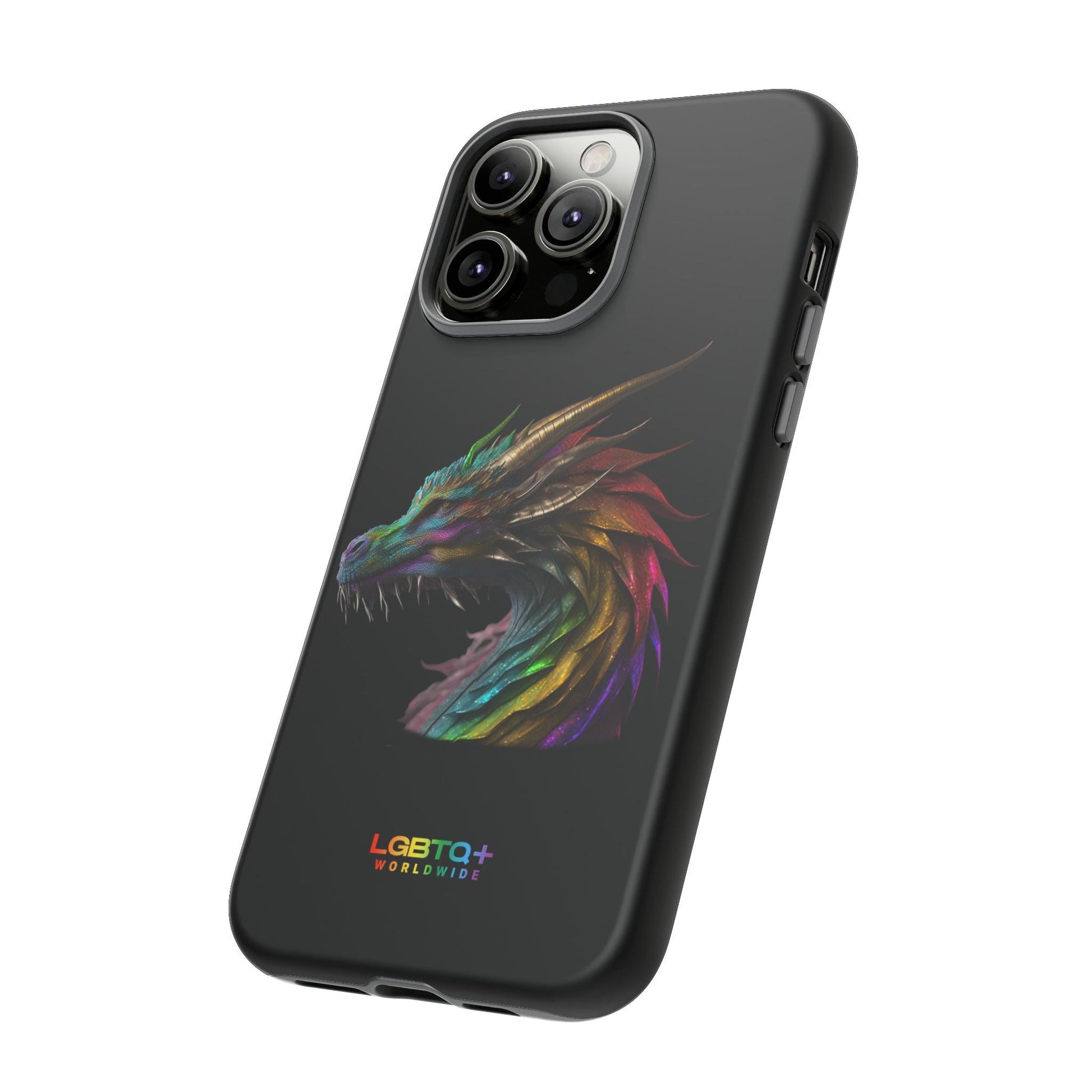 LGBTQWorldwide - ,,DRACHE" Doppelgehäuse Handyhülle Accessories, Glossy, iPhone Cases, Matte, Phone accessory, Phone Cases, Samsung Cases, tough, Valentine's Day Picks lgbtq Bekleidung Accessoires unisex Zubehör