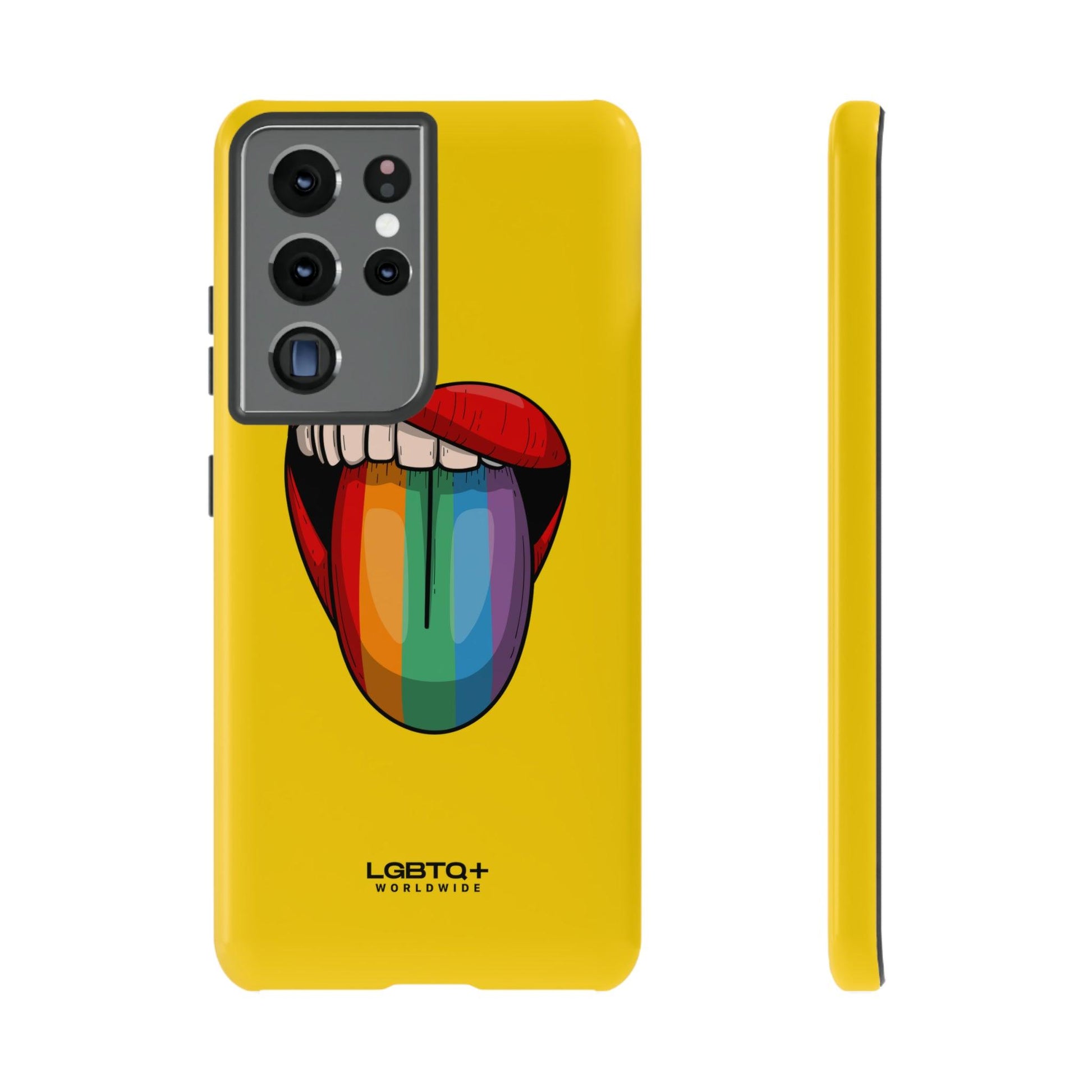 LGBTQWorldwide - ,,ZUNGE" Doppelgehäuse Handyhülle Accessories, Glossy, iPhone Cases, Matte, Phone accessory, Phone Cases, Samsung Cases, Thermo, Valentine's Day Picks lgbtq Bekleidung Accessoires unisex Zubehör