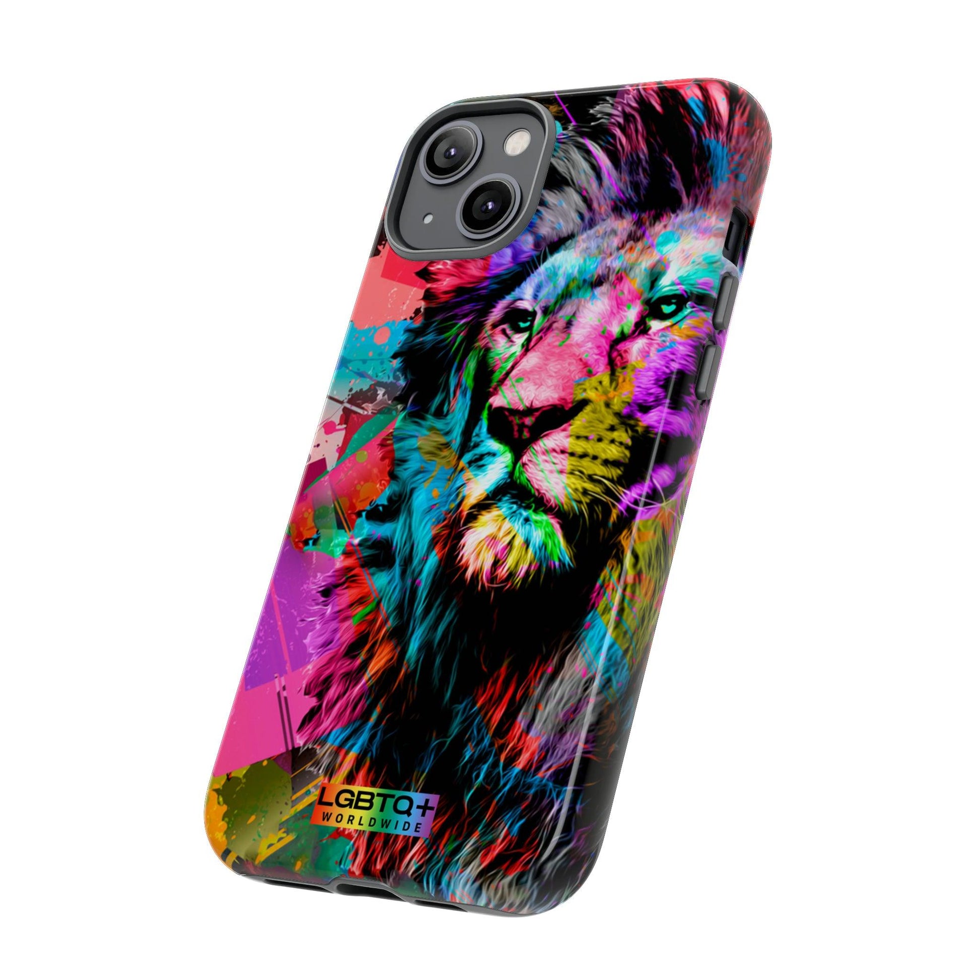 LGBTQWorldwide - ,,STARKER LÖWE" Doppelgehäuse Handyhülle Accessories, Glossy, iPhone Cases, Matte, Phone accessory, Phone Cases, Samsung Cases, Thermo, Valentine's Day Picks lgbtq Bekleidung Accessoires unisex Zubehör