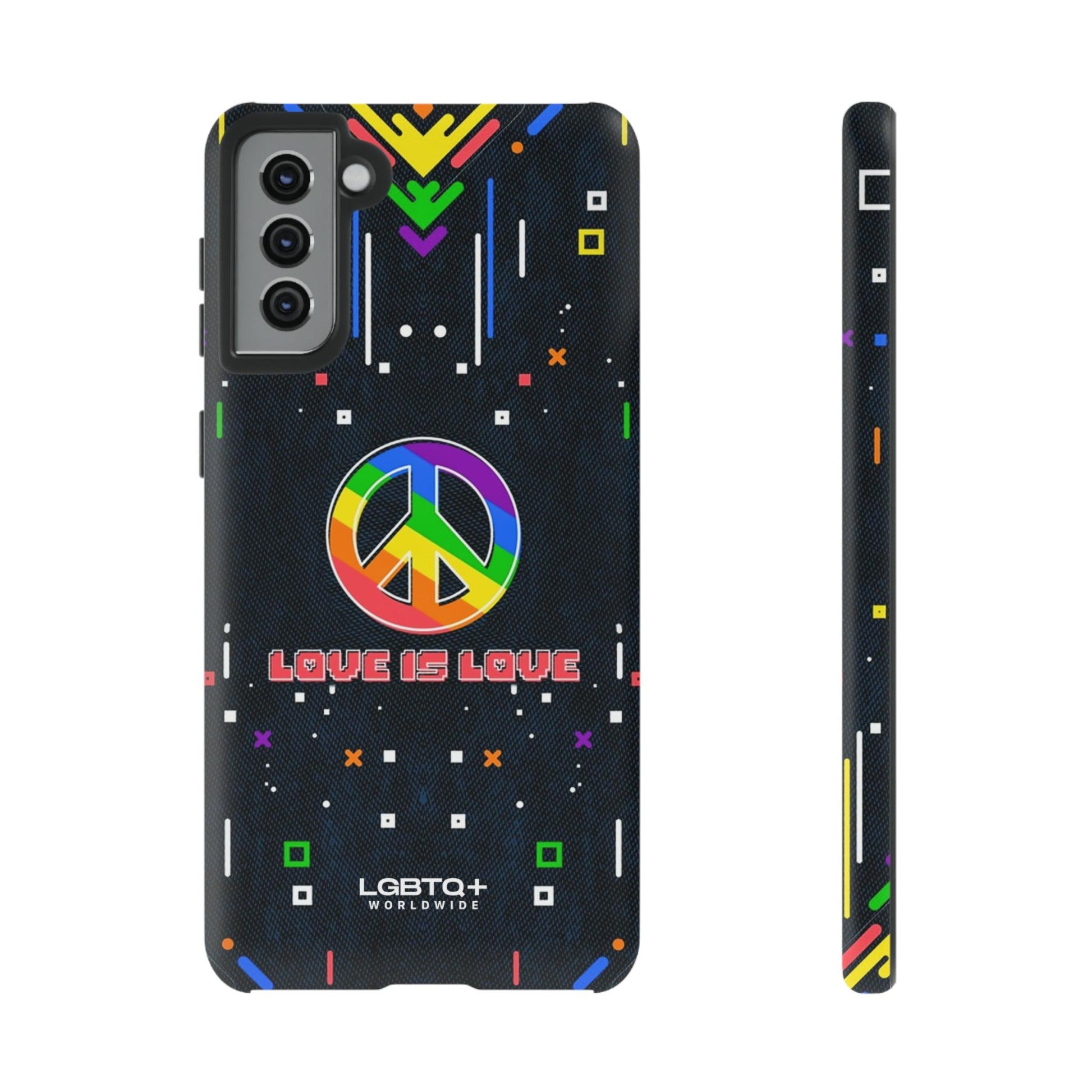 LGBTQWorldwide - ,,PEACE" Doppelgehäuse Handyhülle Accessories, Glossy, iPhone Cases, Matte, Phone accessory, Phone Cases, Samsung Cases, Thermo, Valentine's Day Picks lgbtq Bekleidung Accessoires unisex Zubehör