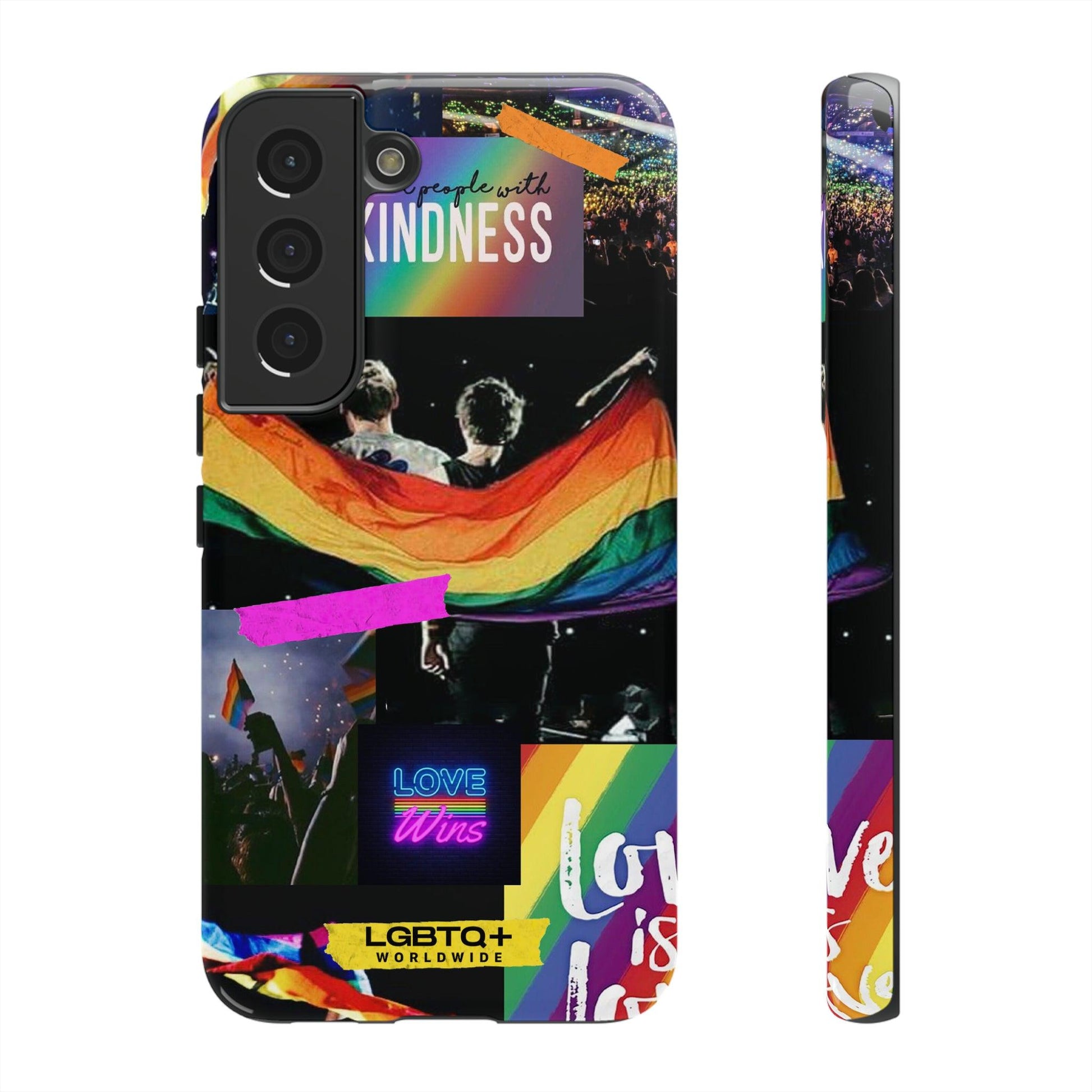 LGBTQWorldwide - ,,COMMUNITY" Doppelgehäuse Handyhülle Accessories, Glossy, iPhone Cases, Matte, Phone accessory, Phone Cases, Samsung Cases, Thermo, Valentine's Day Picks lgbtq Bekleidung Accessoires unisex Zubehör