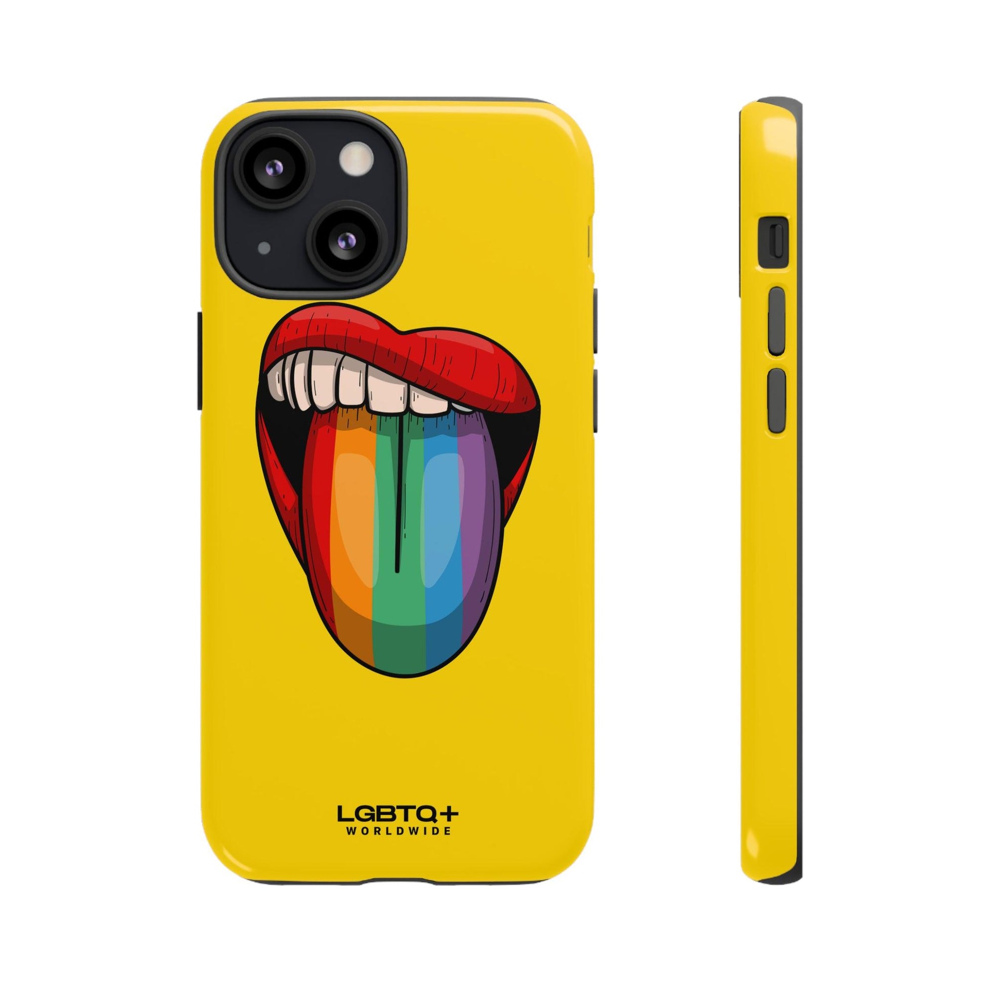 LGBTQWorldwide - ,,ZUNGE" Doppelgehäuse Handyhülle Accessories, Glossy, iPhone Cases, Matte, Phone accessory, Phone Cases, Samsung Cases, Thermo, Valentine's Day Picks lgbtq Bekleidung Accessoires unisex Zubehör