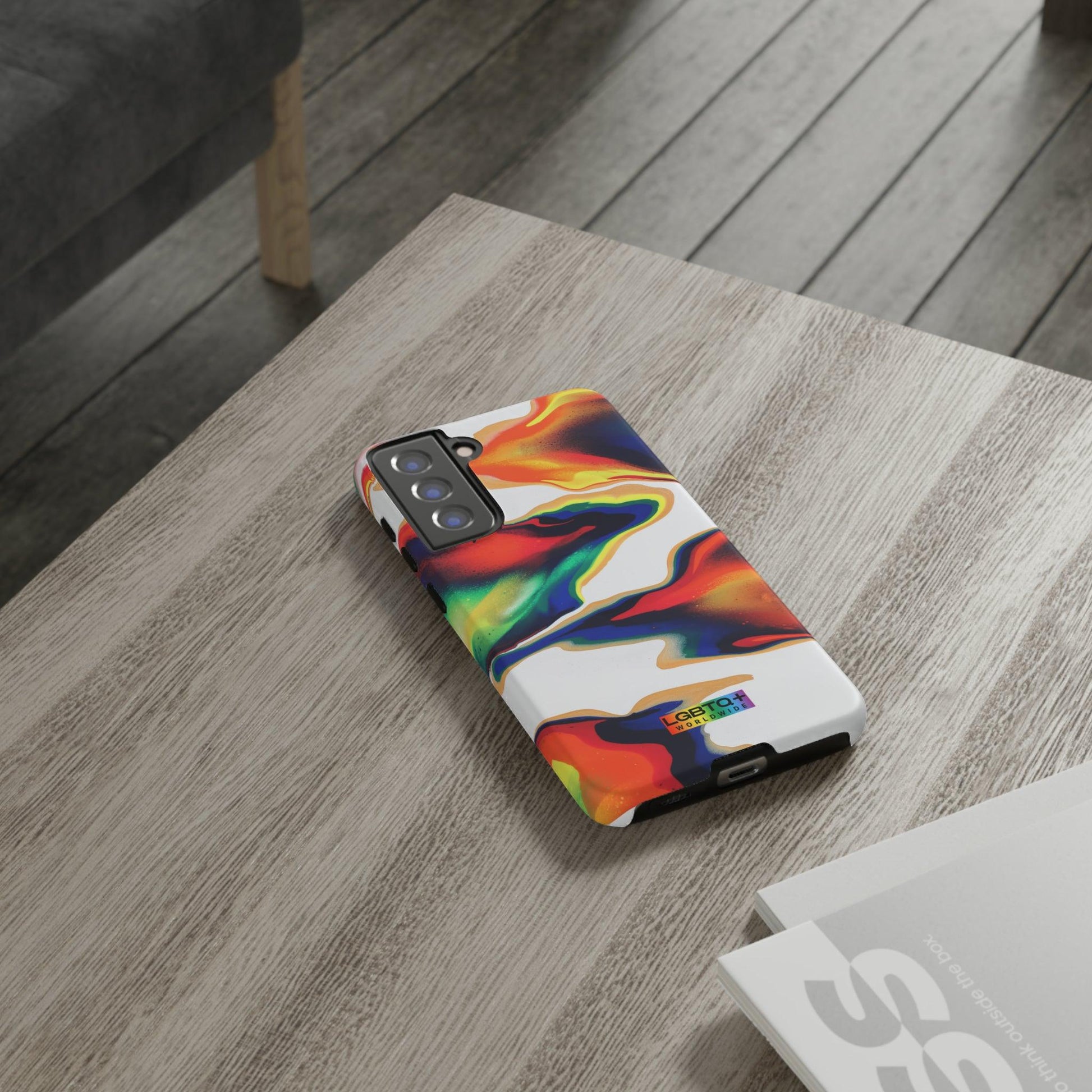 LGBTQWorldwide - ,,EINZIGARTIG" Doppelgehäuse Handyhülle Accessories, Glossy, iPhone Cases, Matte, Phone accessory, Phone Cases, Samsung Cases, Thermo, Valentine's Day Picks lgbtq Bekleidung Accessoires unisex Zubehör