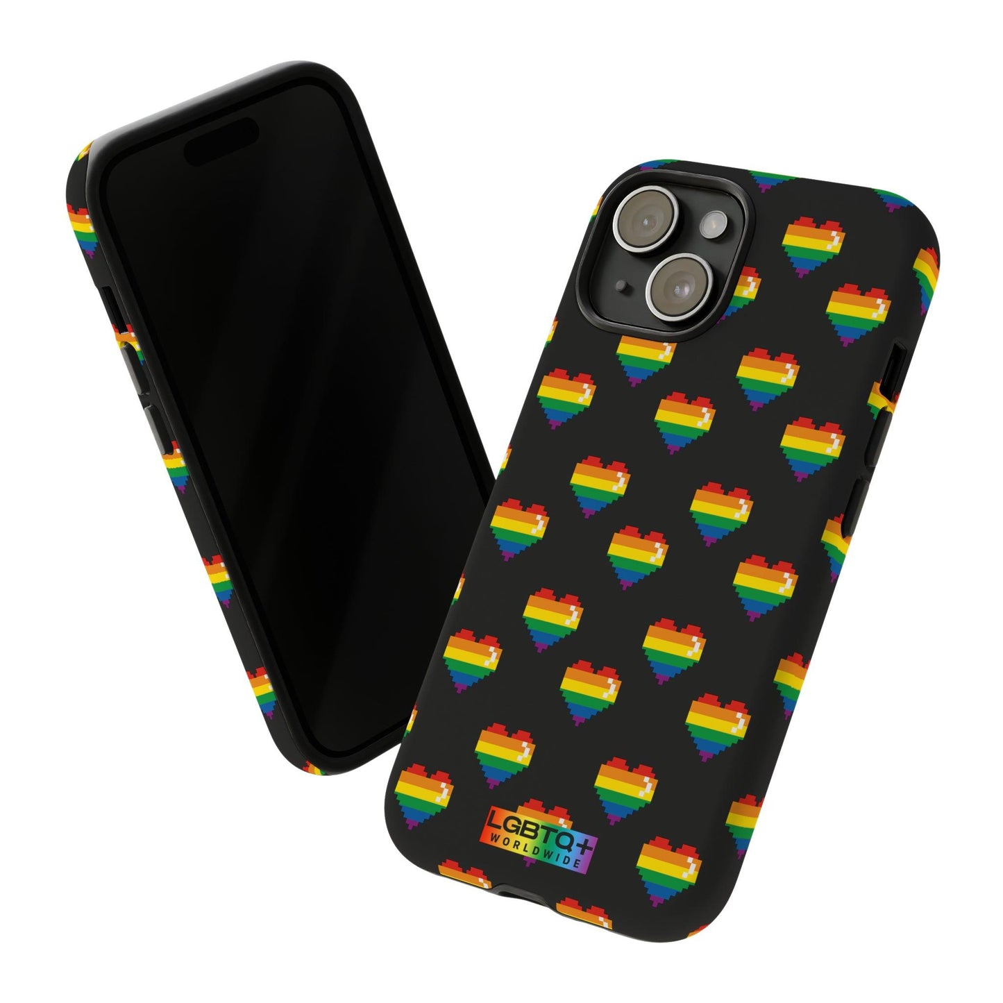 LGBTQWorldwide - ,,COMIC HERZEN" Doppelgehäuse Handyhülle Accessories, Glossy, iPhone Cases, Matte, Phone accessory, Phone Cases, Samsung Cases, Thermo, Valentine's Day Picks lgbtq Bekleidung Accessoires unisex Zubehör