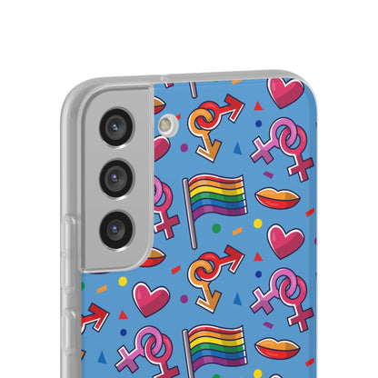 LGBTQWorldwide - ,,FLAGGEN" Flexible Handyhülle Accessories, Case, iPhone, iPhone Cases, Phone accessory, Phone Cases, Samsung Cases, silikon, Valentine's Day promotion lgbtq Bekleidung Accessoires unisex Zubehör